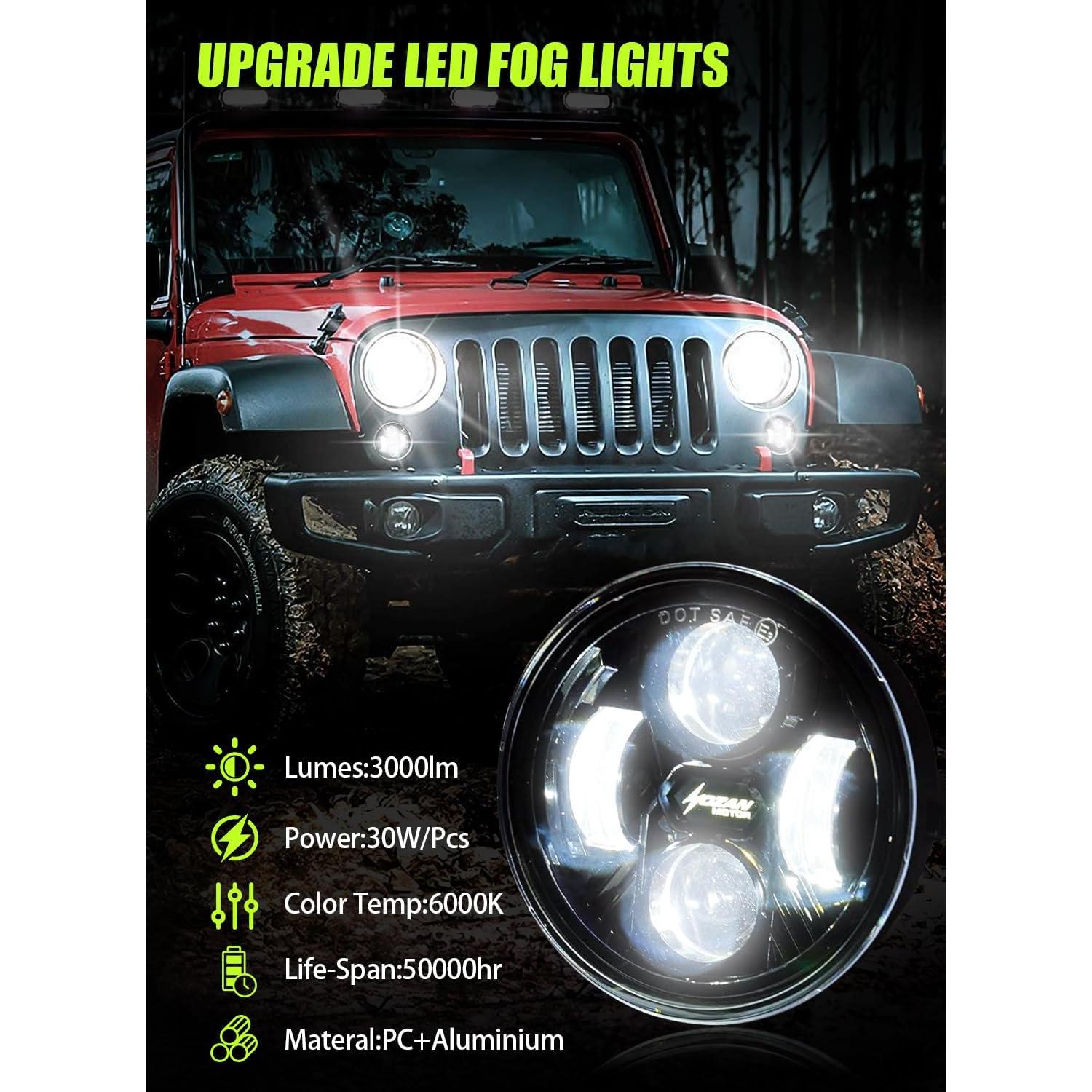 Luces Antiniebla LED HENGTUAOTO para Ford F150 2006-2014