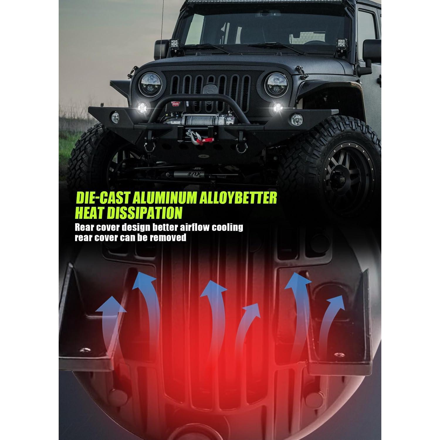 Luces Antiniebla LED HENGTUAOTO para Ford F150 2006-2014