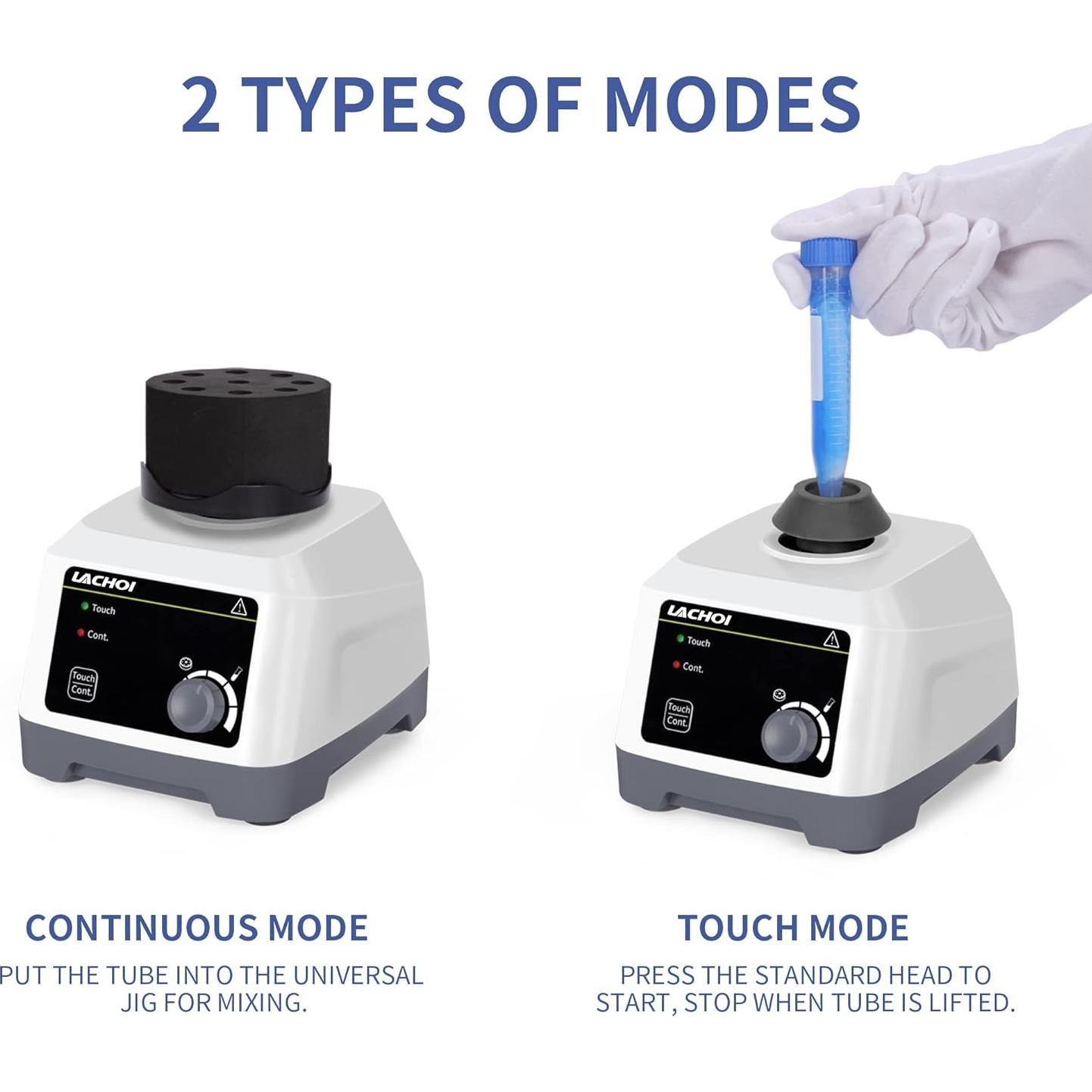 Mezclador Vortex de Laboratorio LACHOI 200-3000rpm 4.5mm