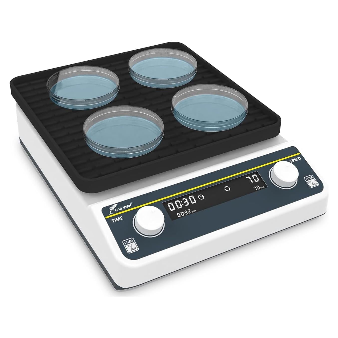 Agitador Orbital Digital LAB FISH OS-20 25x25cm 40-200RPM