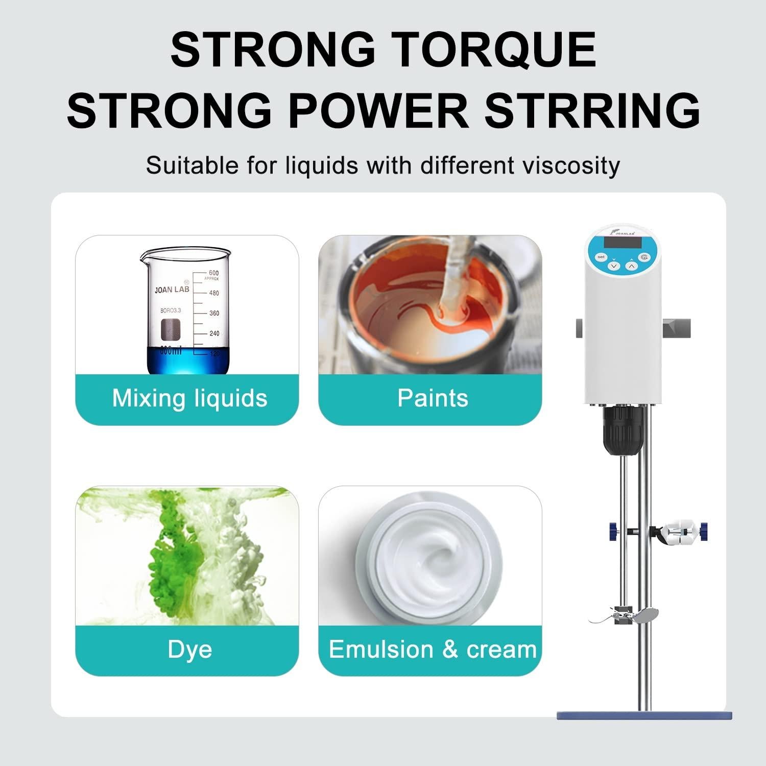 Mezclador Eléctrico de Agitación Digital JOANLAB 20L 100-2000RPM