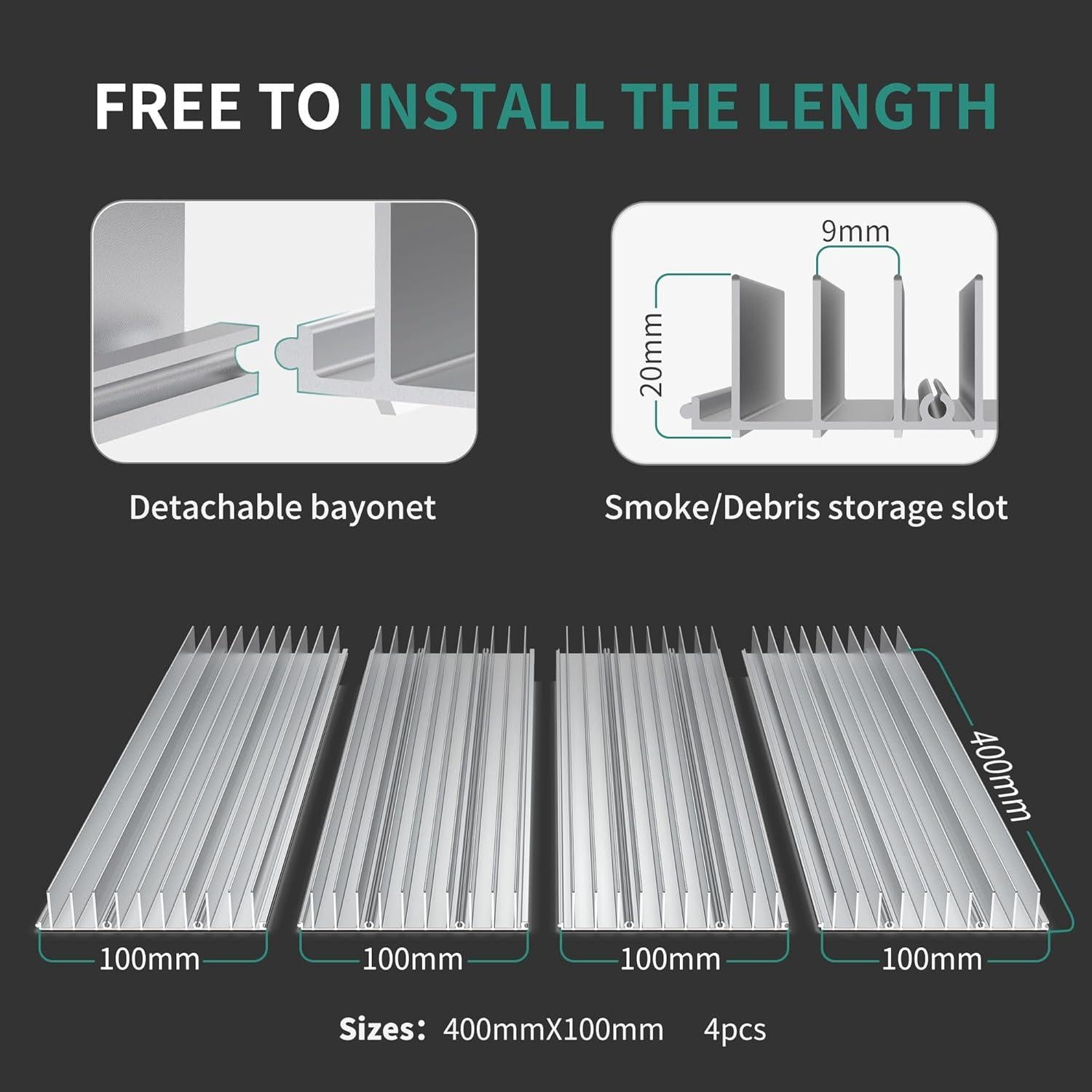 Mesa de trabajo de panal Puikos 40 x 40 cm para láser