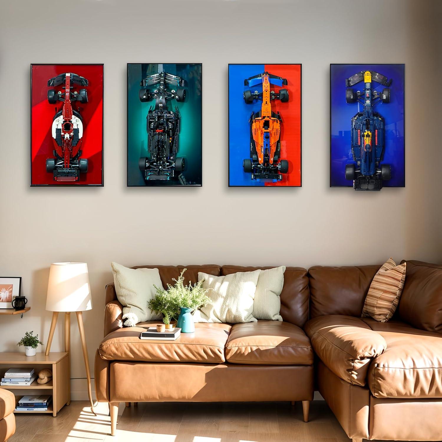 Marco de Exhibición para Lego Technic Ferrari SF-24 42207 - 74.9x45 cm