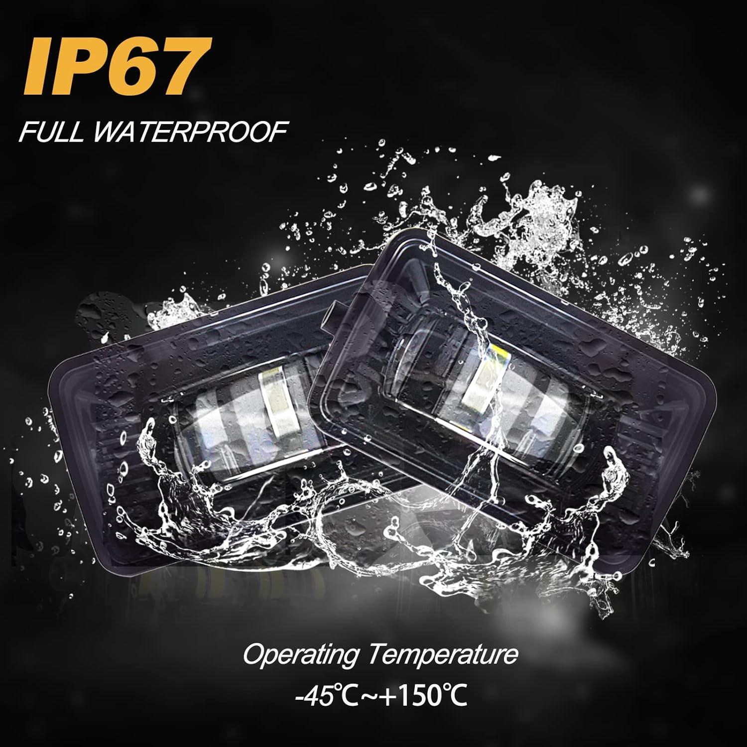 Luces de Niebla LED WOLUEN Doble Color para Ford F-150 2015-2020