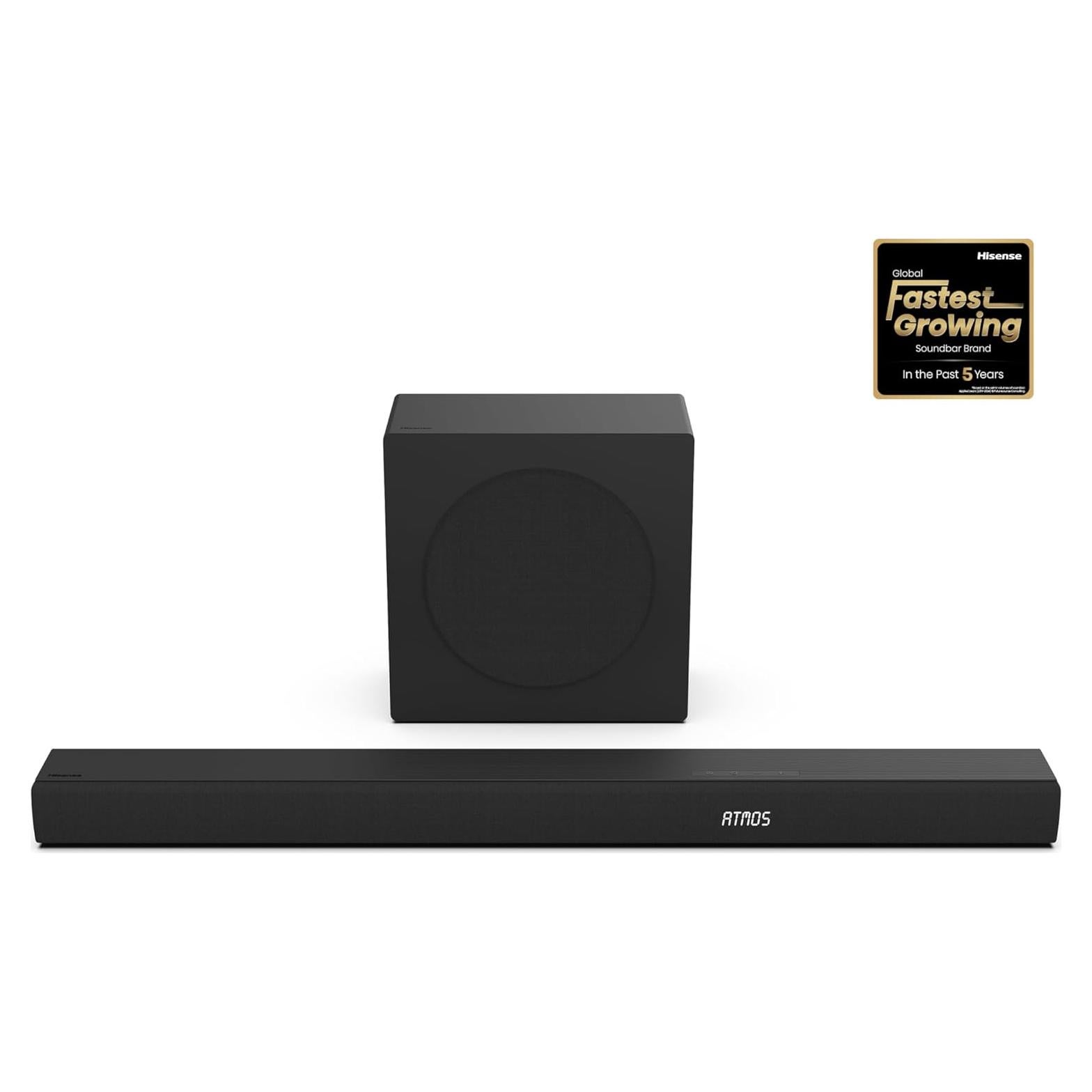 Barra de Sonido Hisense AX3100Q 3.1Ch con Subwoofer Inalámbrico
