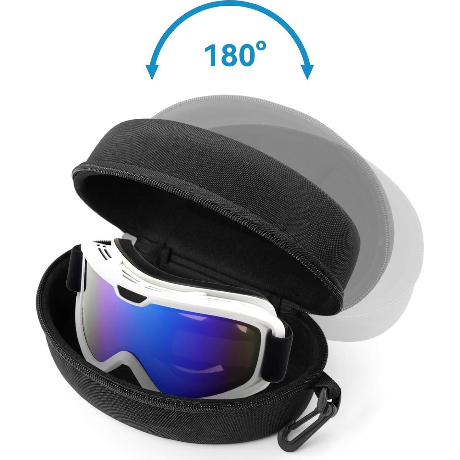 Funda Dura para Gafas de Esquí GlaRid - EVA, Ligera y Compacta