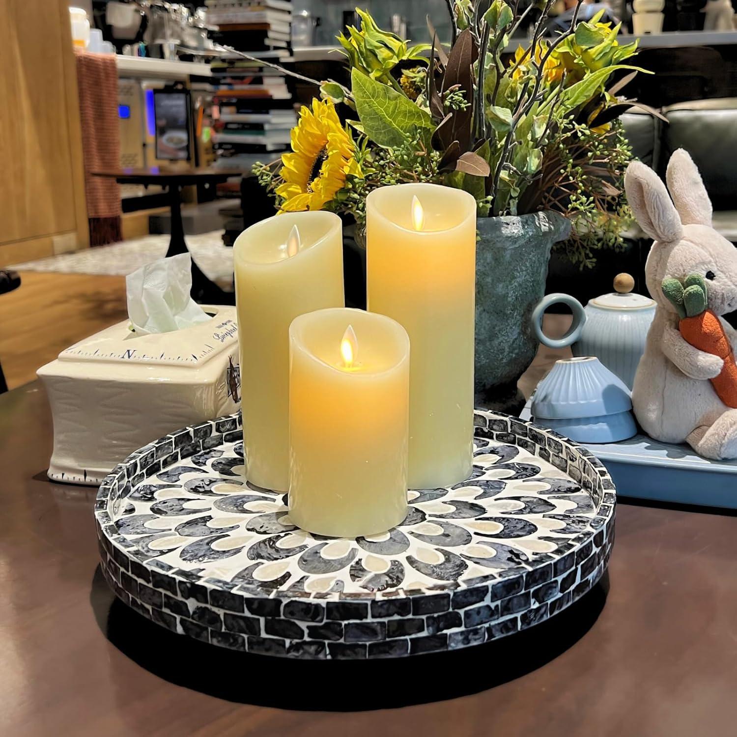 Lazy Susan de Mármol Terrekraft 30.48 cm Luna Azul