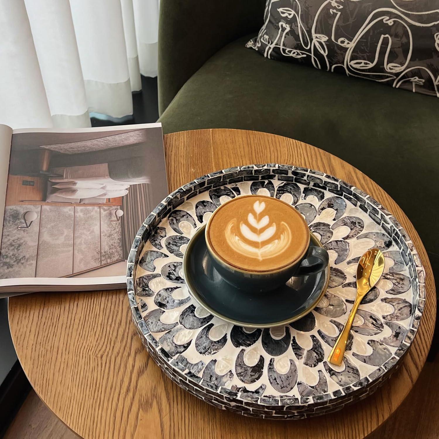 Lazy Susan de Mármol Terrekraft 30.48 cm Luna Azul