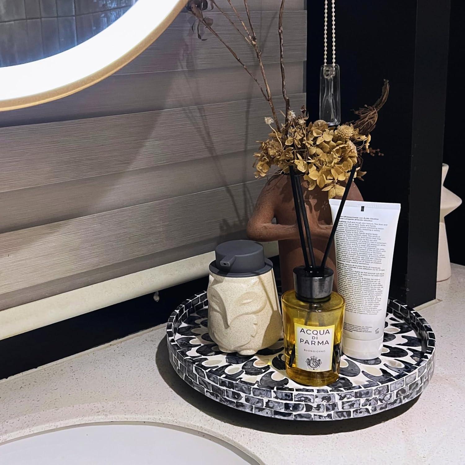 Lazy Susan de Mármol Terrekraft 30.48 cm Luna Azul