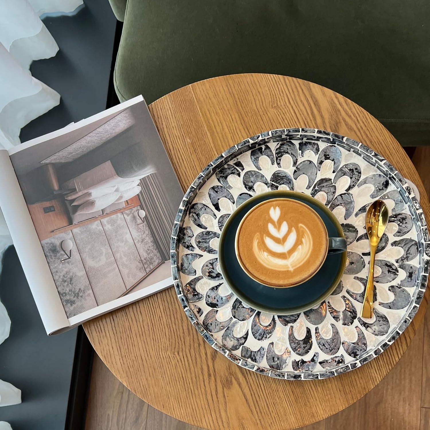 Lazy Susan de Mármol Terrekraft 30.48 cm Luna Azul