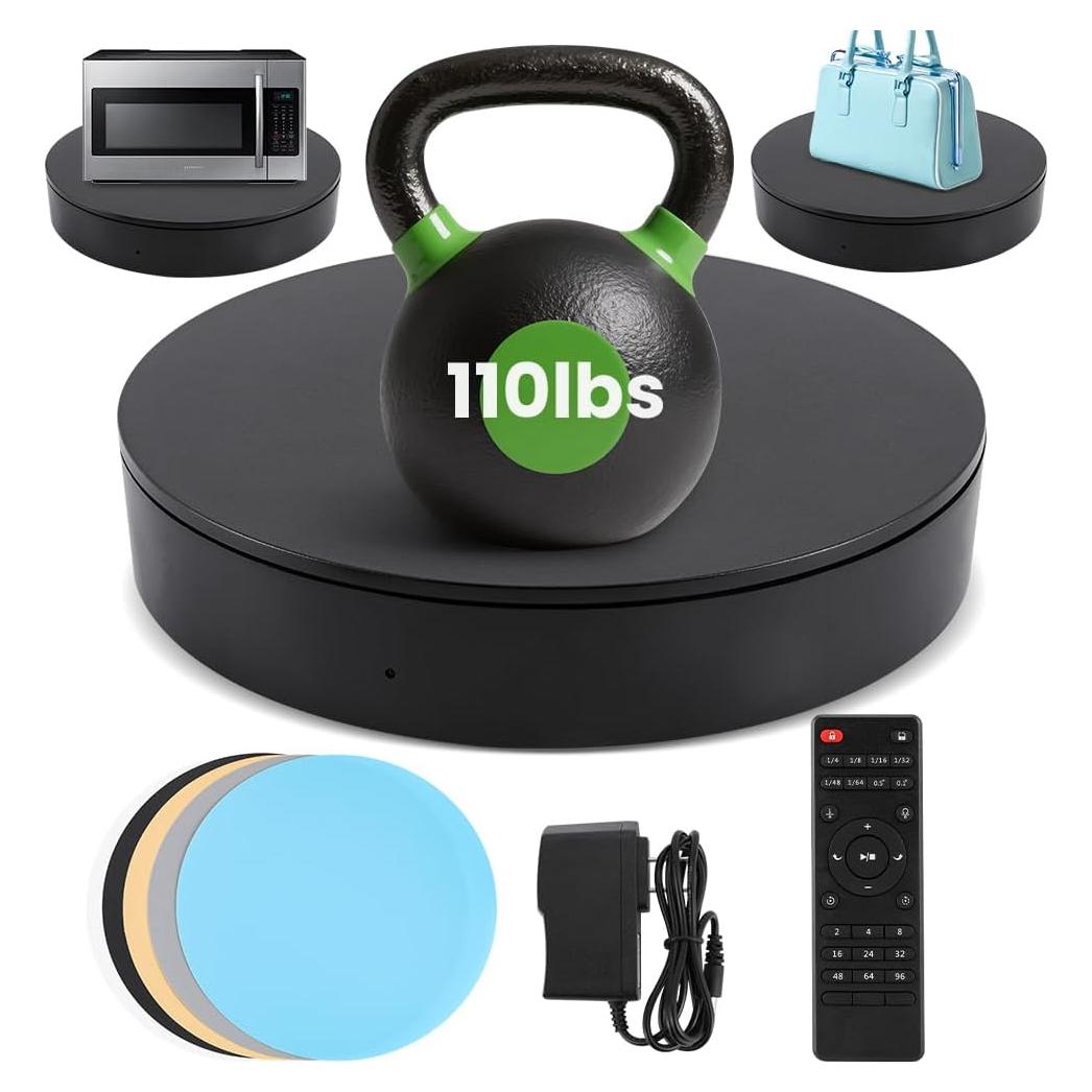 Soporte Giratorio de Fotografía 35cm YZM-24, 50kg, Control Remoto