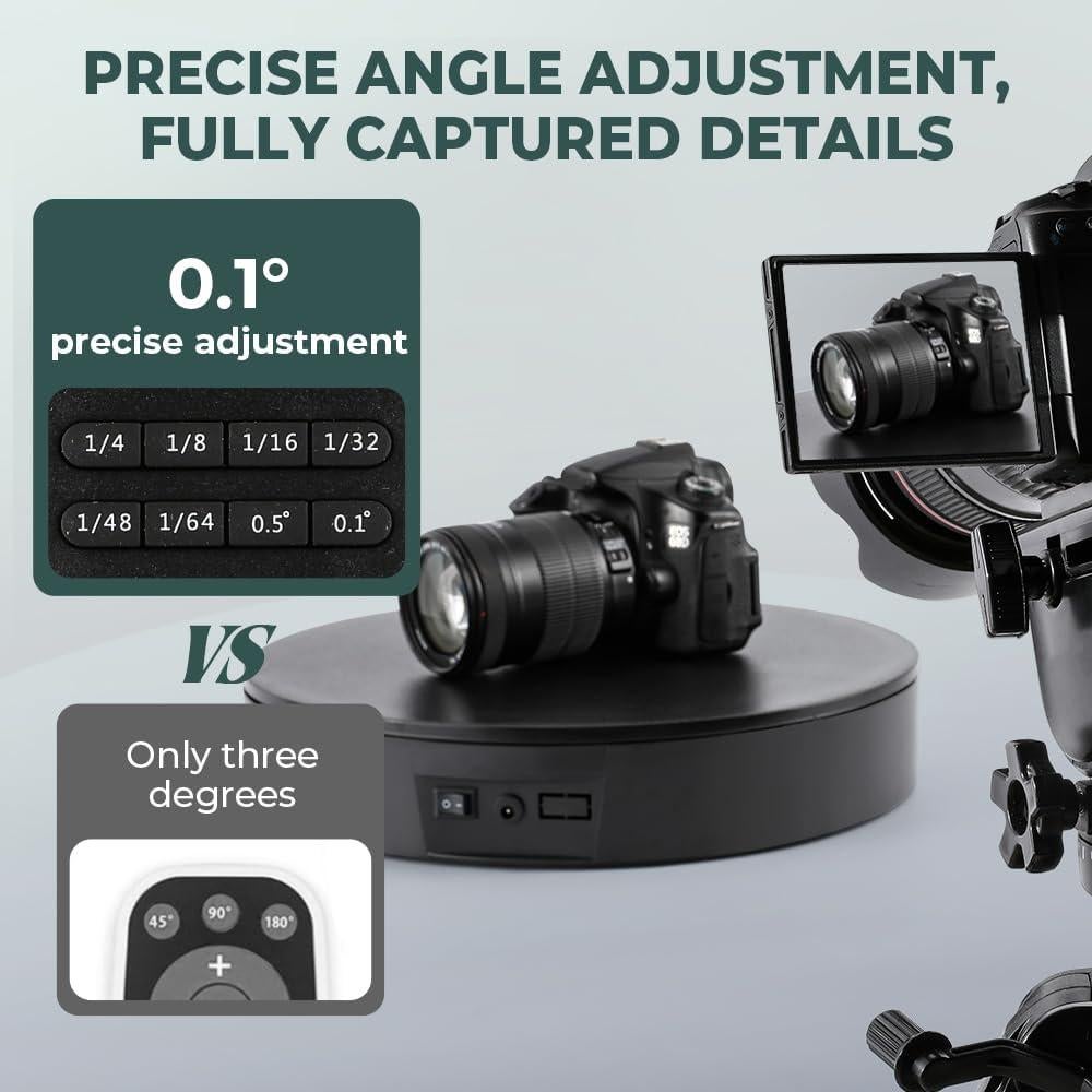 Soporte Giratorio de Fotografía 35cm YZM-24, 50kg, Control Remoto