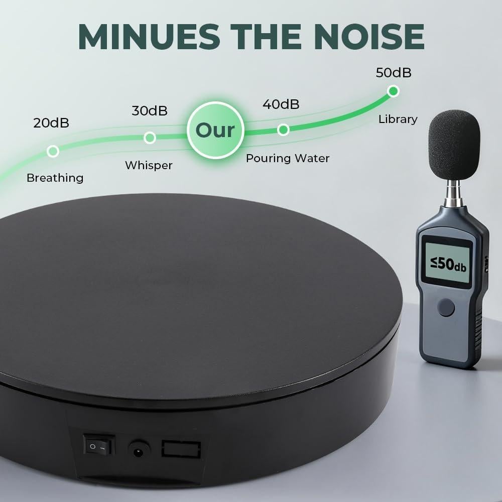 Soporte Giratorio de Fotografía 35cm YZM-24, 50kg, Control Remoto