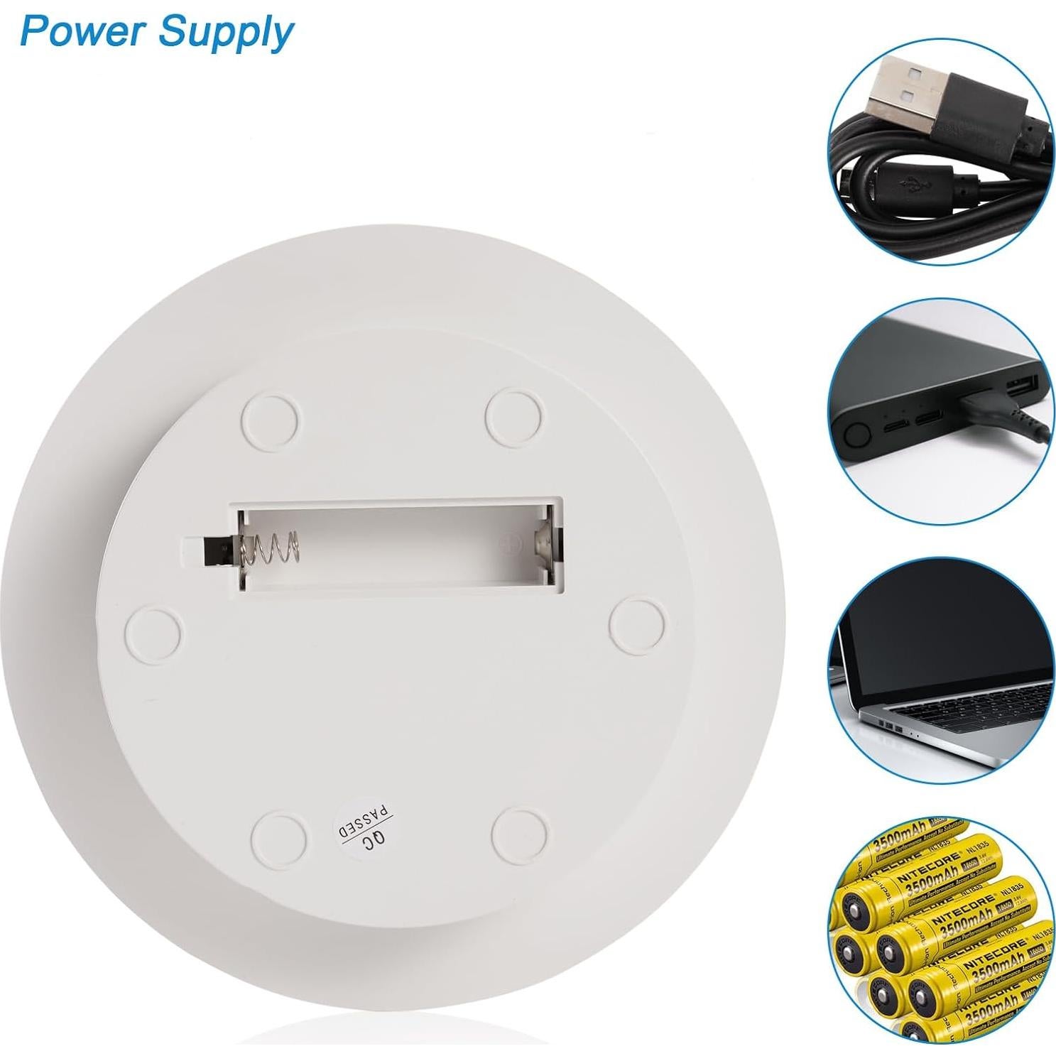 Soporte de Exhibición Rotatorio 20cm Blanco - Carga 8kg