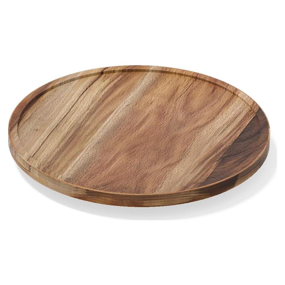 Organizador Lazy Susan LAMU 28 cm Madera de Acacia Natural