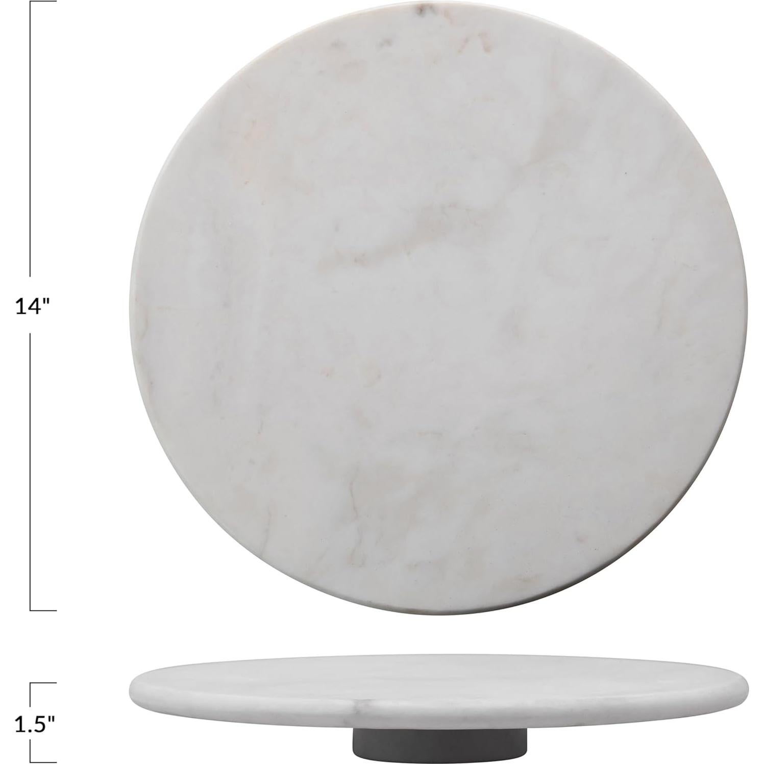 Lazy Susan de Mármol Blanco Creative Co-Op 35.56 cm