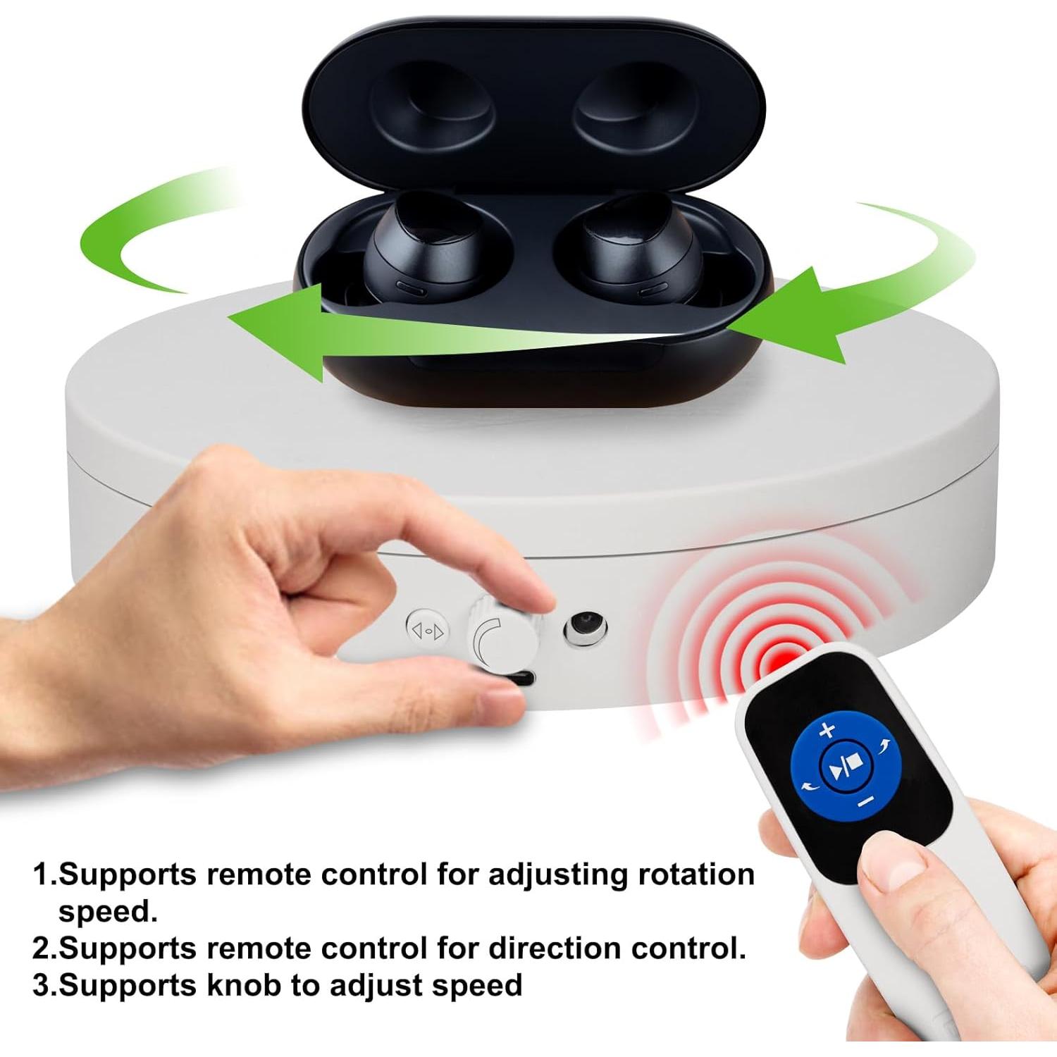Giradiscos Eléctrico ComXim 15 cm Control Remoto 5 kg