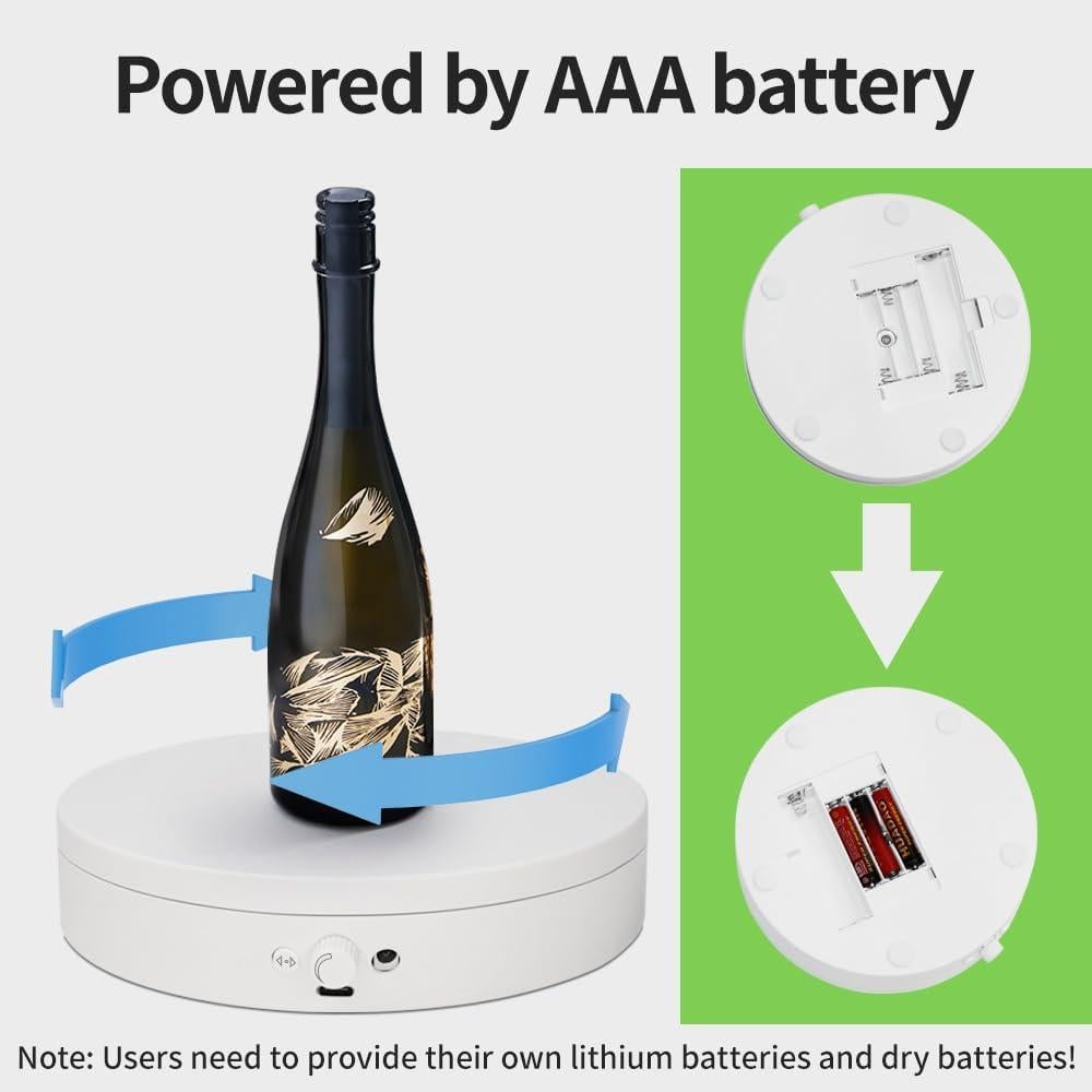 Giradiscos Eléctrico ComXim 15 cm Control Remoto 5 kg