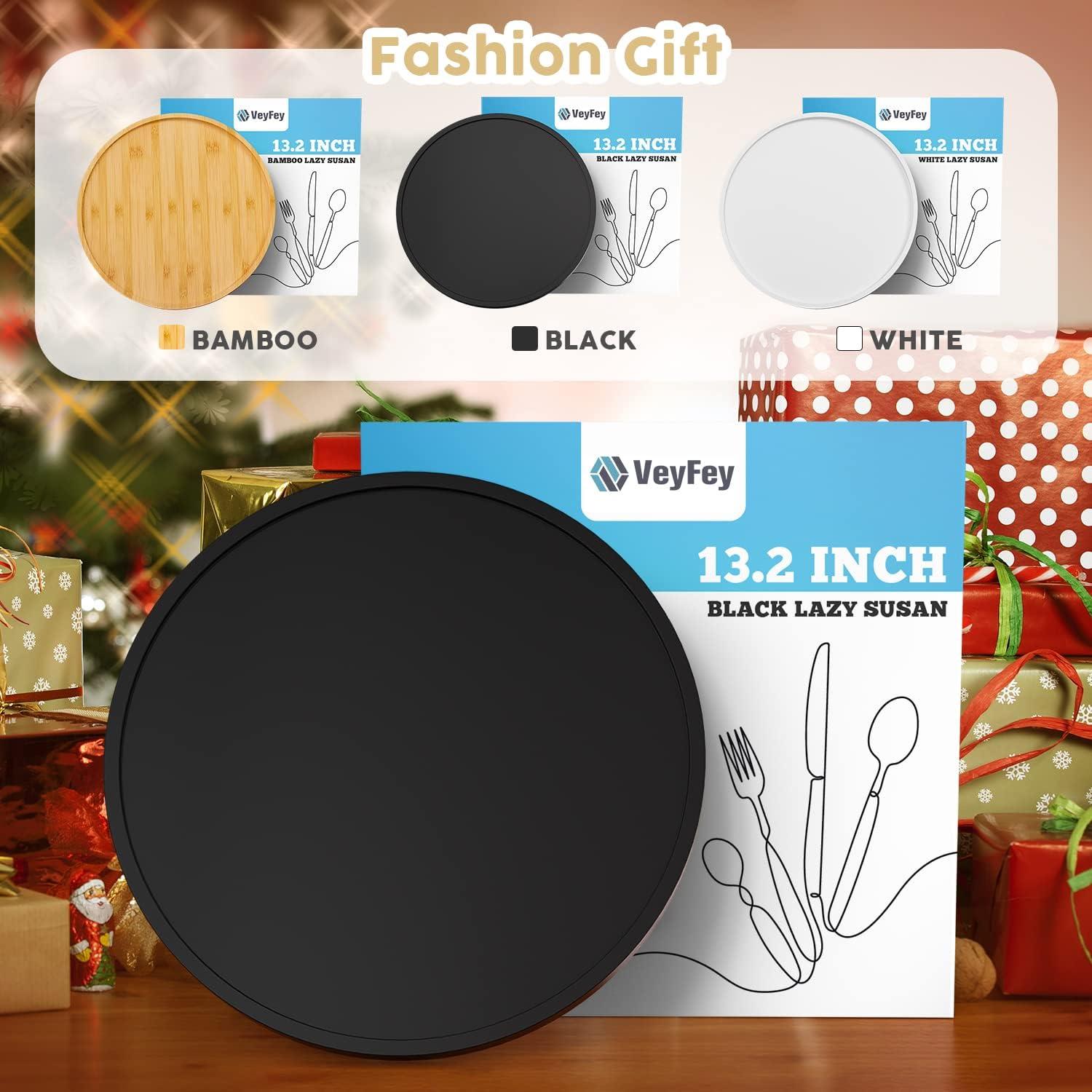 Organizador Lazy Susan VeyFey 33.5 cm Antideslizante Bambú
