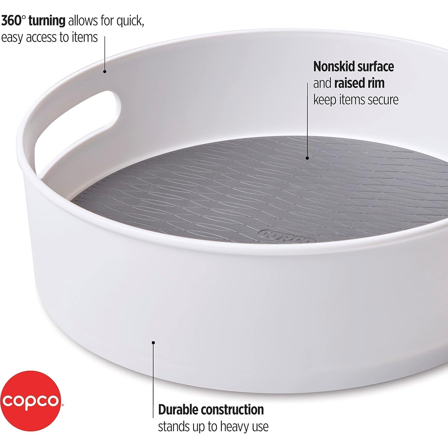 Gira-Almacenamiento Antideslizante Copco 30 cm Gris