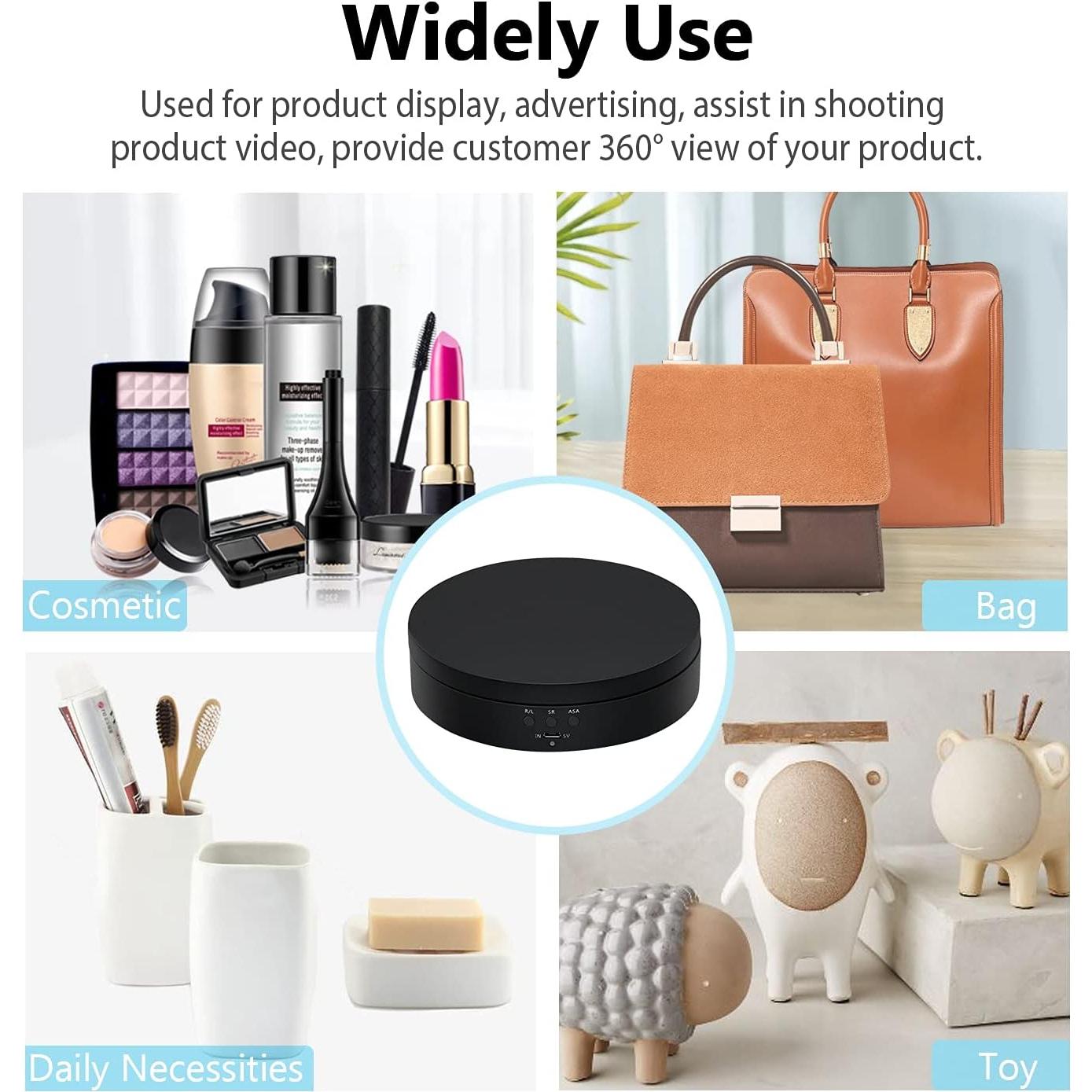 Soporte Giratorio Eléctrico Mcbazel 5.4" 360 Grados Negro