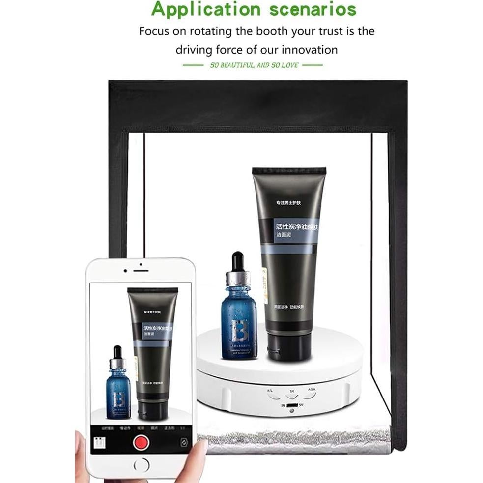 Soporte de Exhibición Giratorio Eléctrico QINMAY 14.6 cm 10 kg