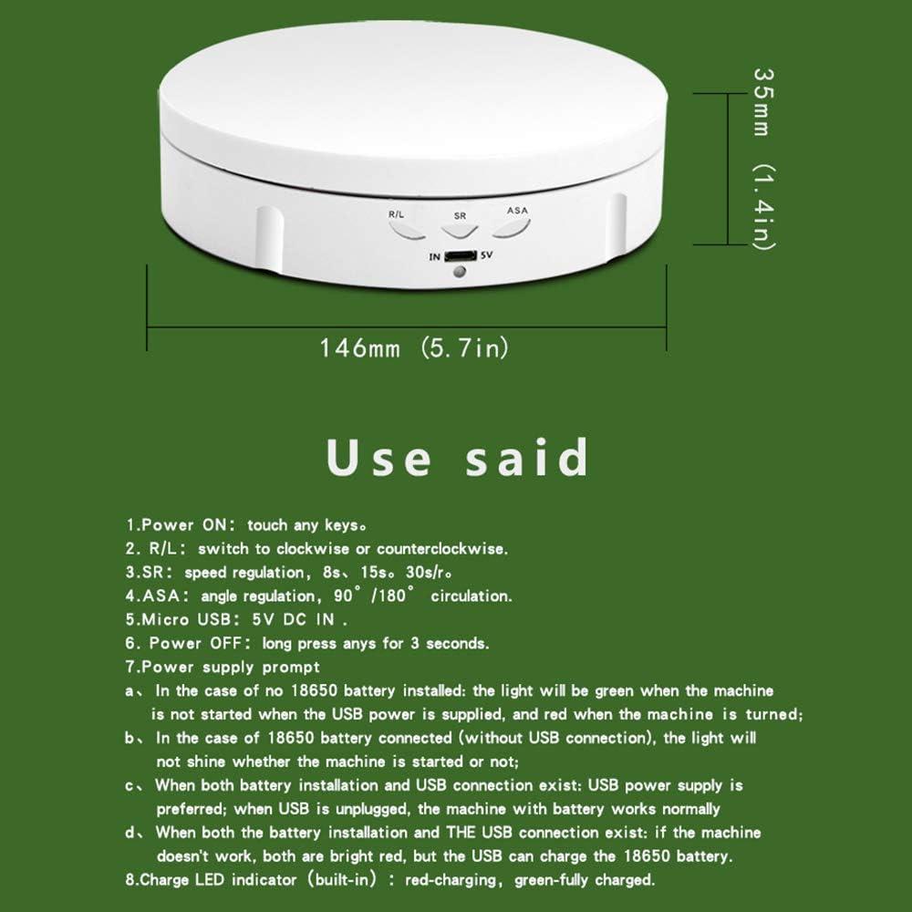 Soporte de Exhibición Giratorio Eléctrico QINMAY 14.6 cm 10 kg