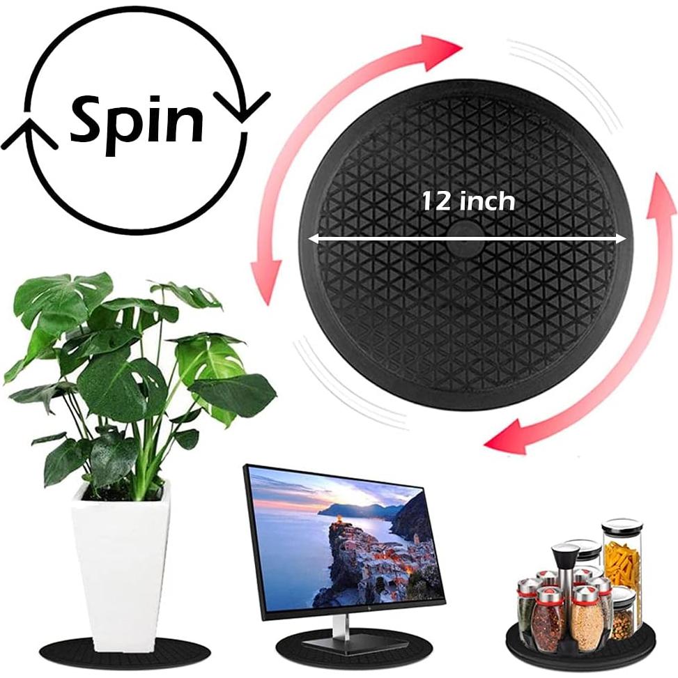 Organizador Giratorio Lazy Susan Volcanoes Club 30.48 cm Negro