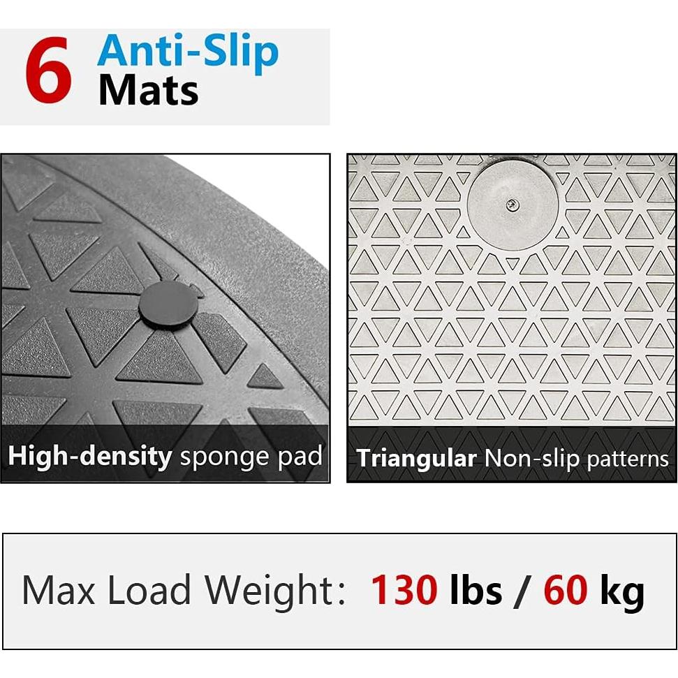 Organizador Giratorio Lazy Susan Volcanoes Club 30.48 cm Negro