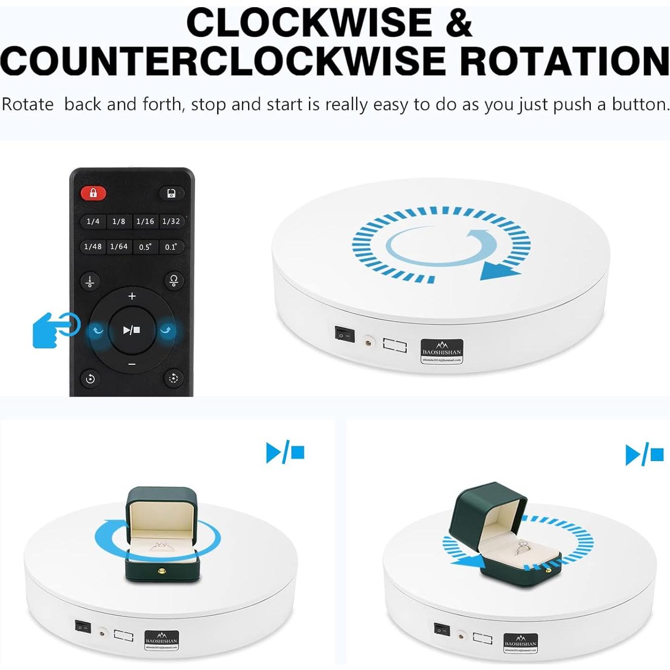 Plataforma de Fotografía BAOSHISHAN 34.8cm 50kg Control Remoto