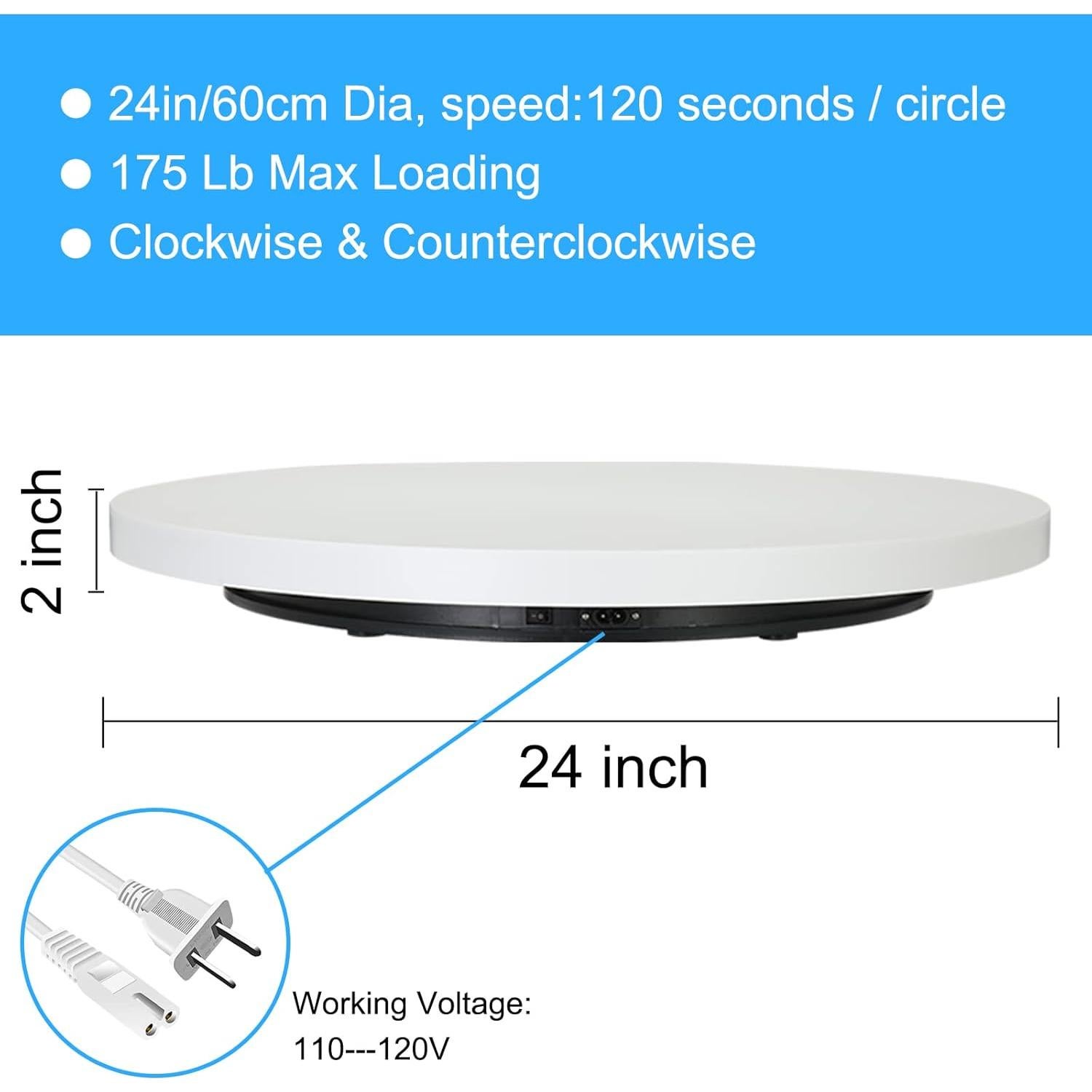 Exhibidor Giratorio Motorizado Yuanj 61 cm para Joyería y Modelos