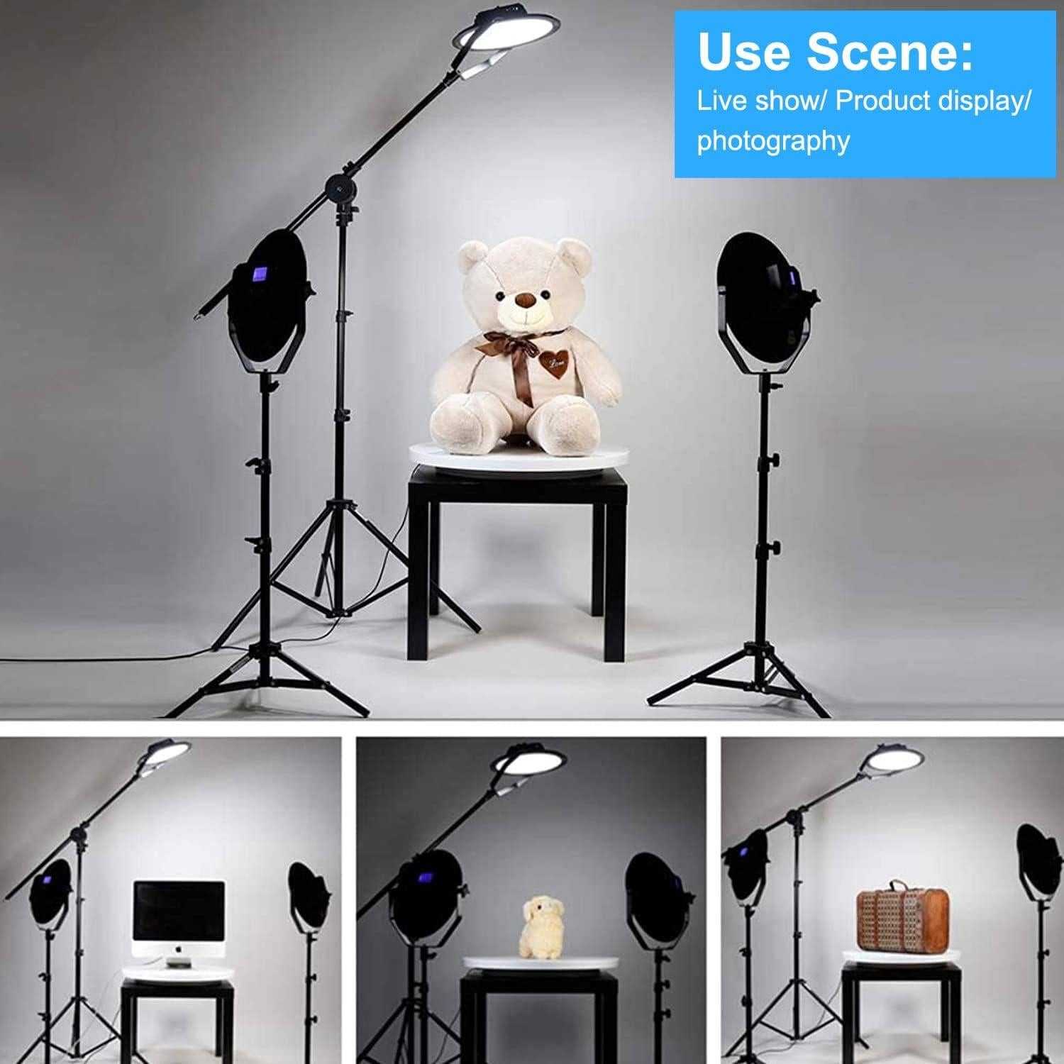 Exhibidor Giratorio Motorizado Yuanj 61 cm para Joyería y Modelos