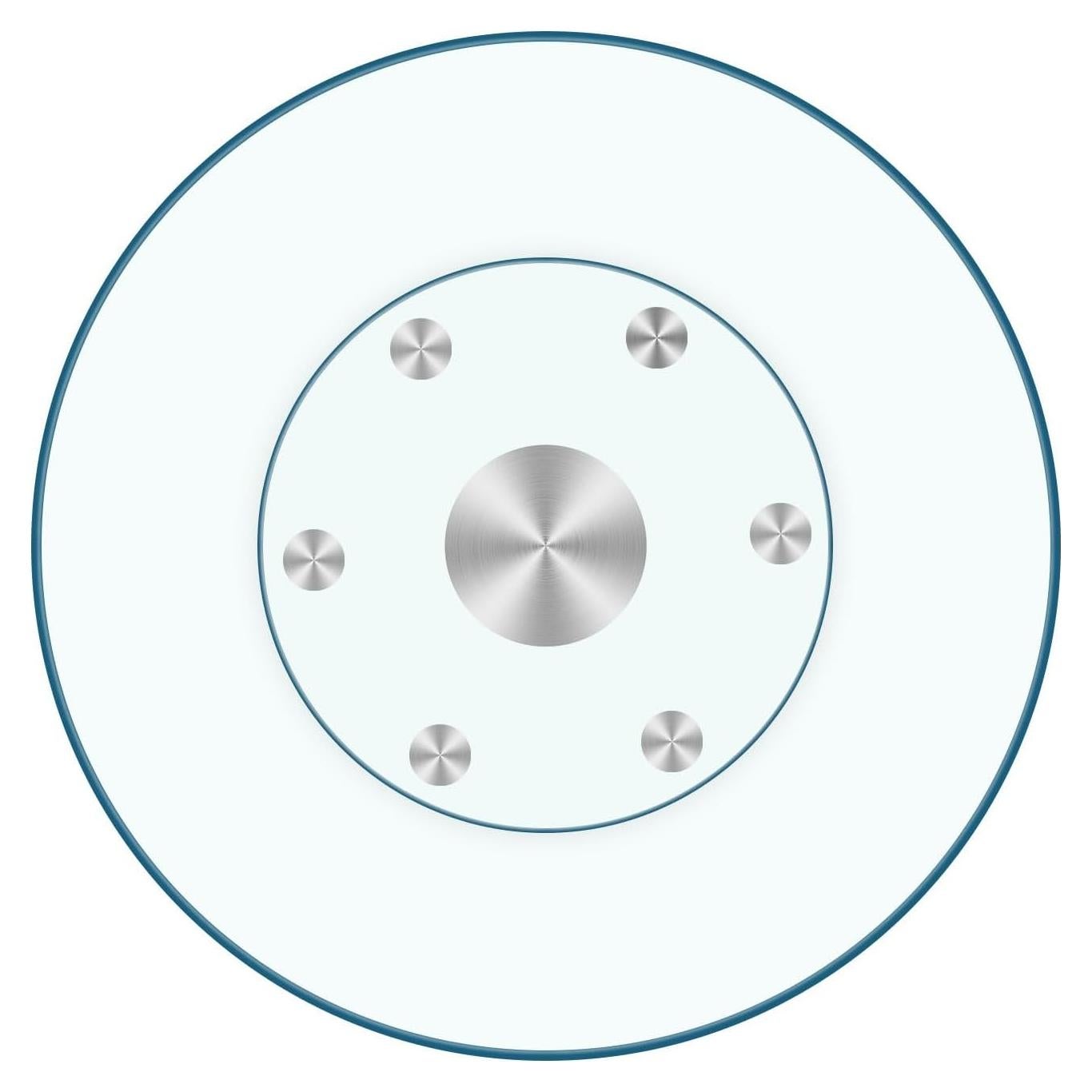 Plato Giratorio de Vidrio Templado SZG 101.6 cm 1/3" Extra Grueso