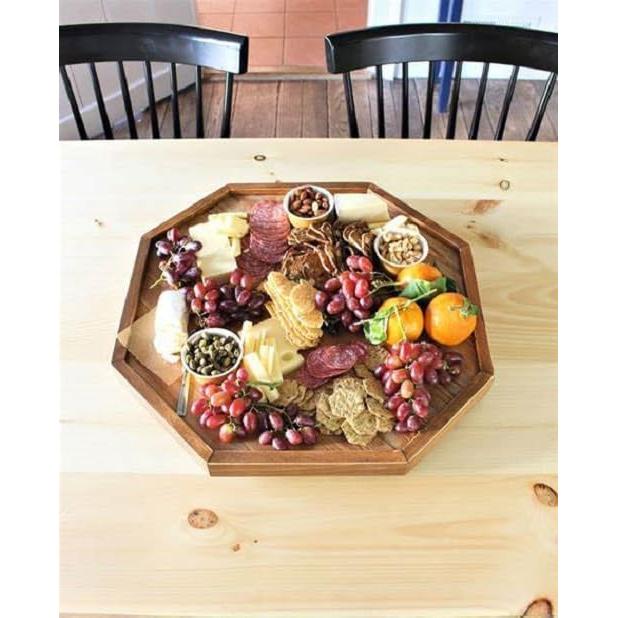 Base de Lazy Susan 30.5cm BlueNatHxRPR Aluminio Plateado