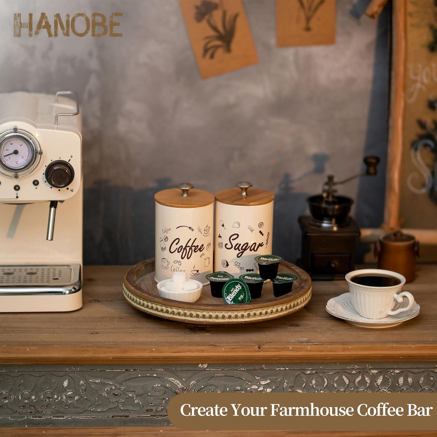 Bandeja Giratoria de Madera Hanobe 30 cm Decorativa Marrón