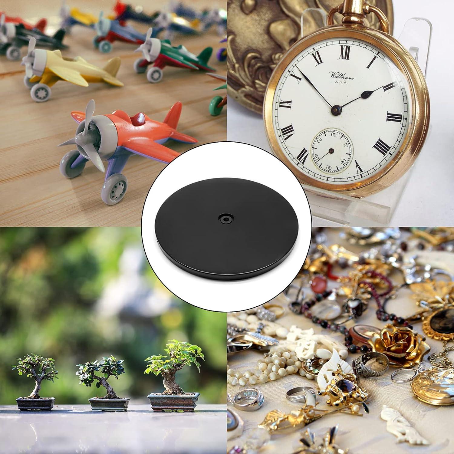 Plato Giratorio Acrílico Jersvimc 20cm Negro Multiusos