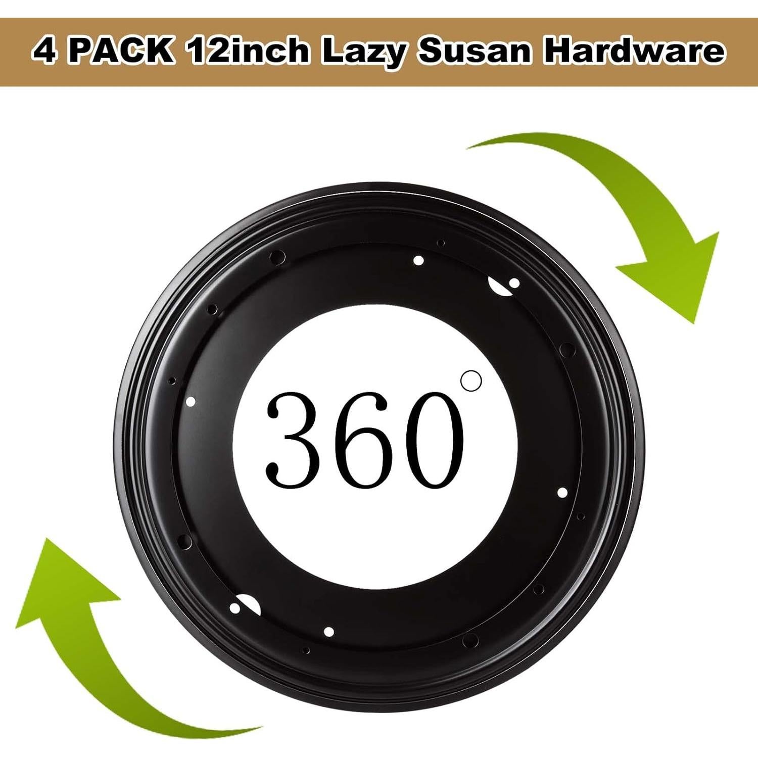 Lazy Susan Giratoria 30 cm 4 Piezas Acero Galvanizado 453.6 kg