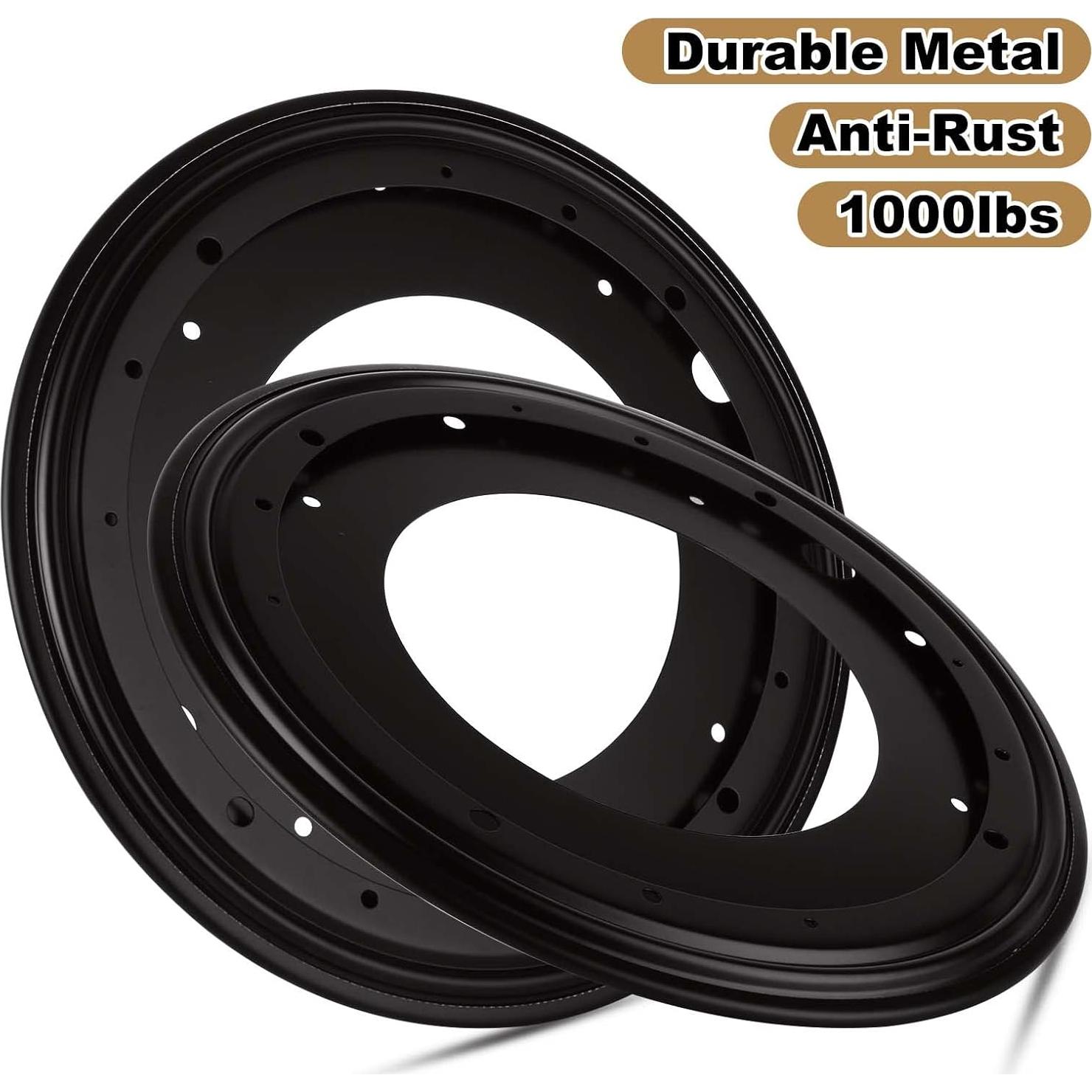 Lazy Susan Giratoria 30 cm 4 Piezas Acero Galvanizado 453.6 kg