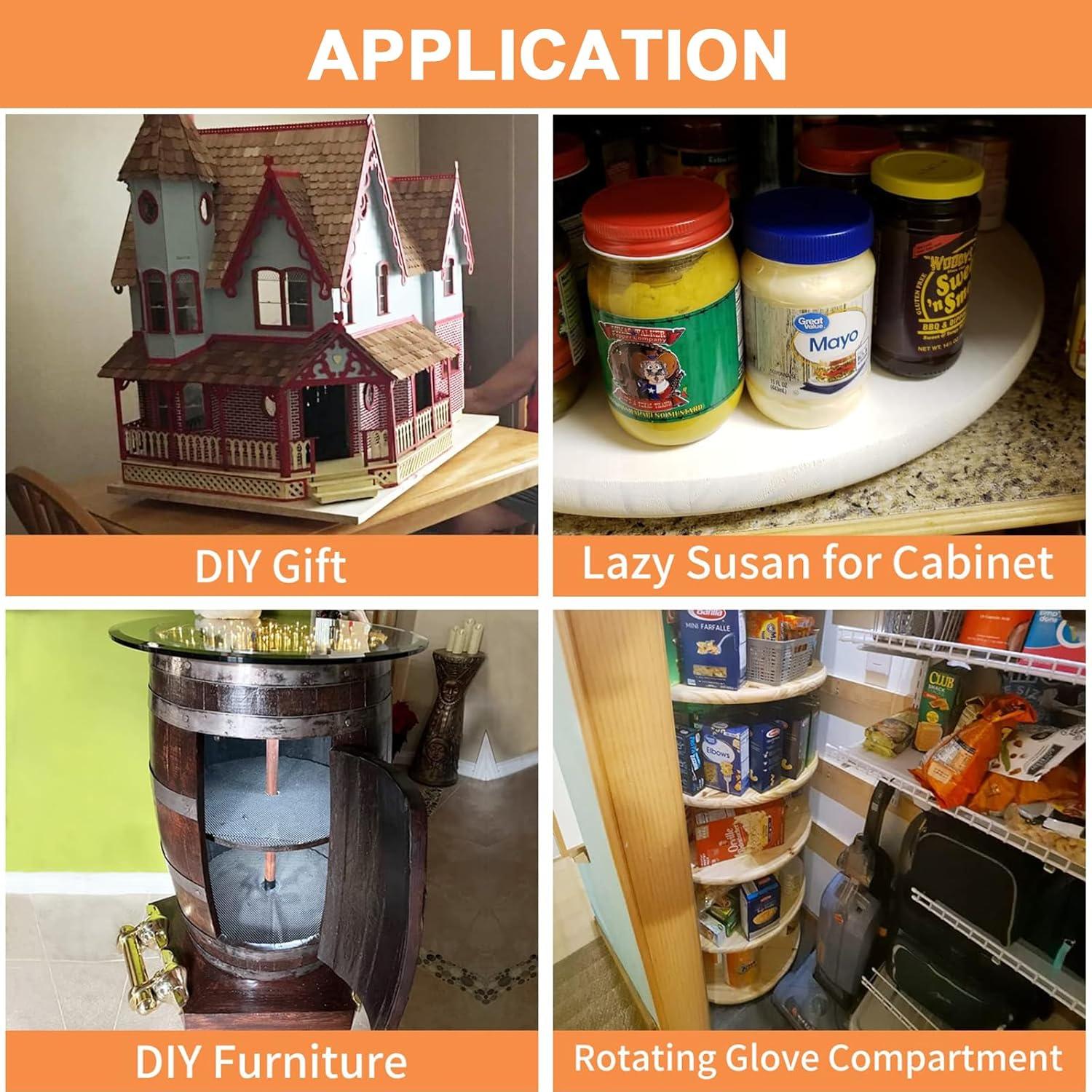 Base Giratoria Silenciosa TamBee 30 cm Aluminio 136 kg