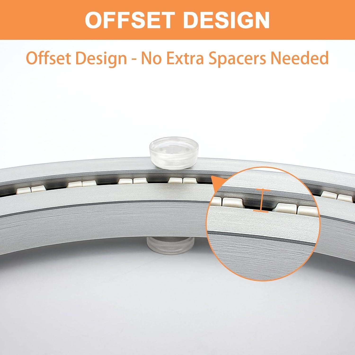 Base Giratoria Silenciosa TamBee 30 cm Aluminio 136 kg