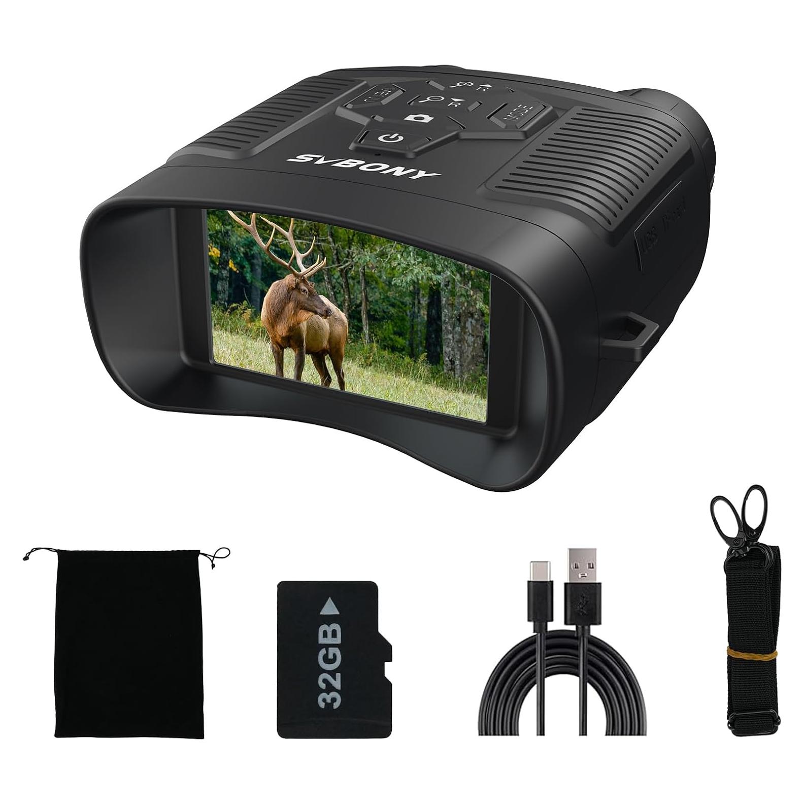 Binoculares de Visión Nocturna SVBONY SA206 4K 36MP 8x