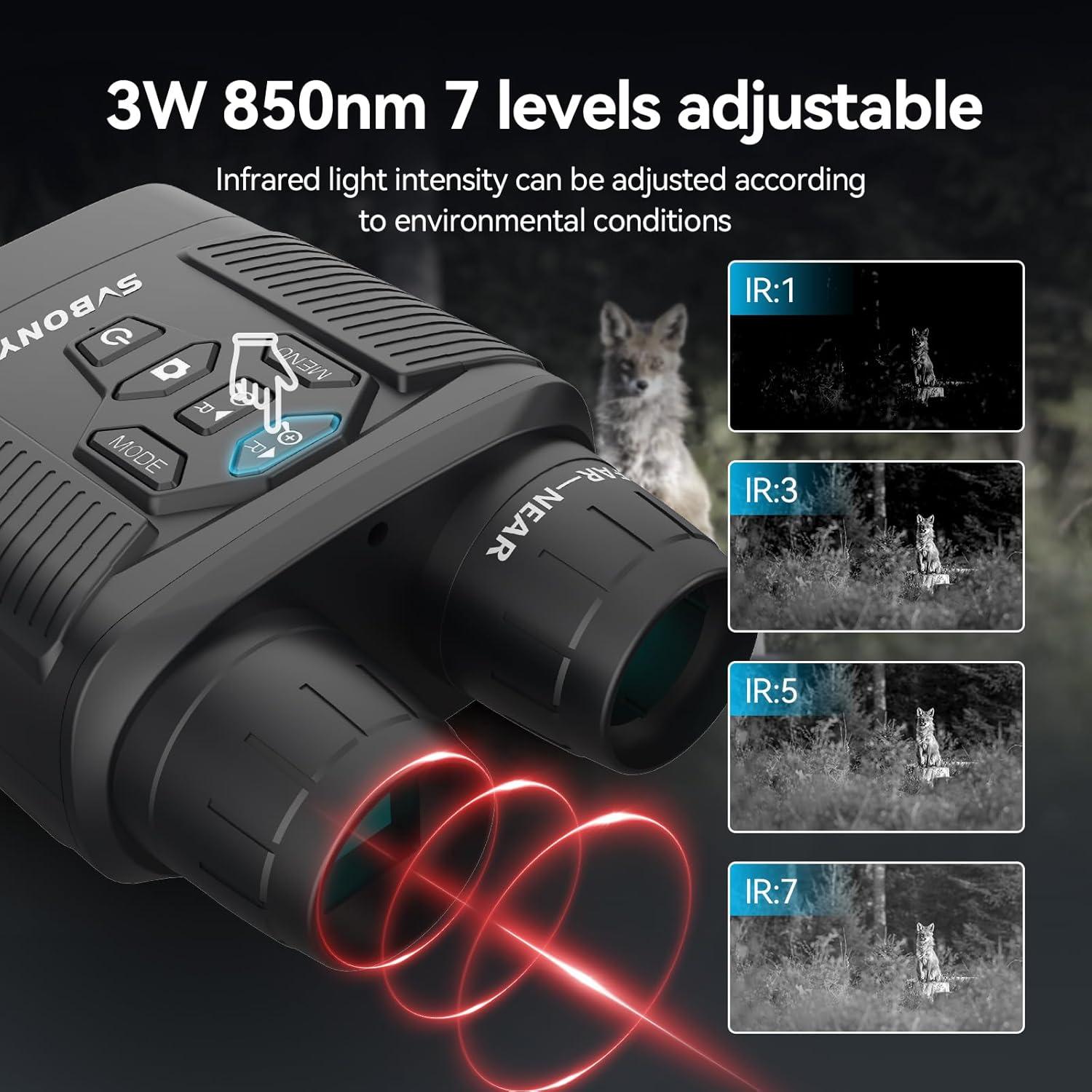 Binoculares de Visión Nocturna SVBONY SA206 4K 36MP 8x