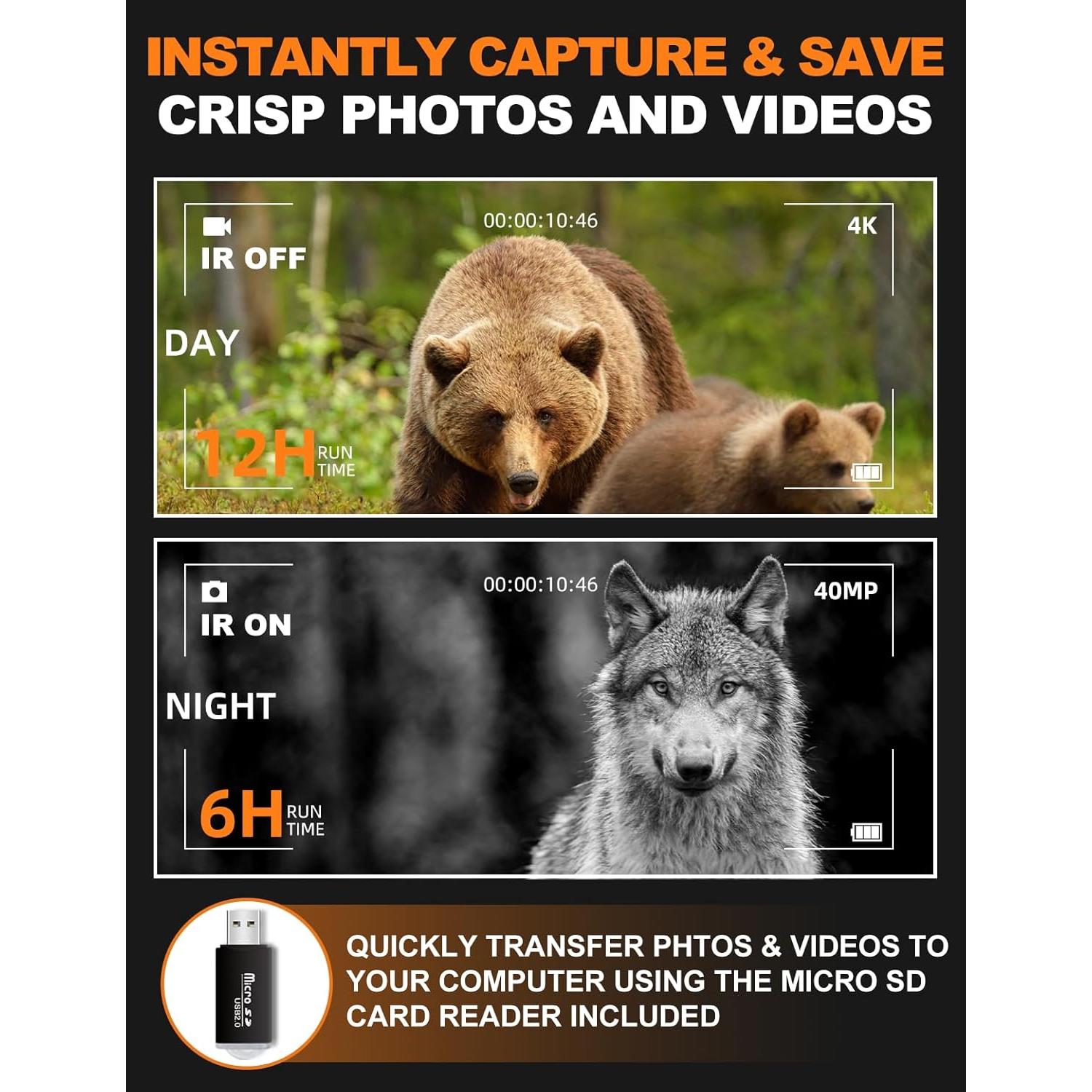 Gafas de Visión Nocturna NOVA 4K con Pantalla HD 3" y 32GB