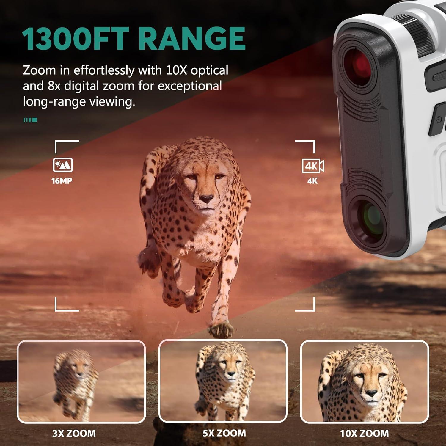 Gafas de Visión Nocturna 4K LEEDEER con Rango 396m