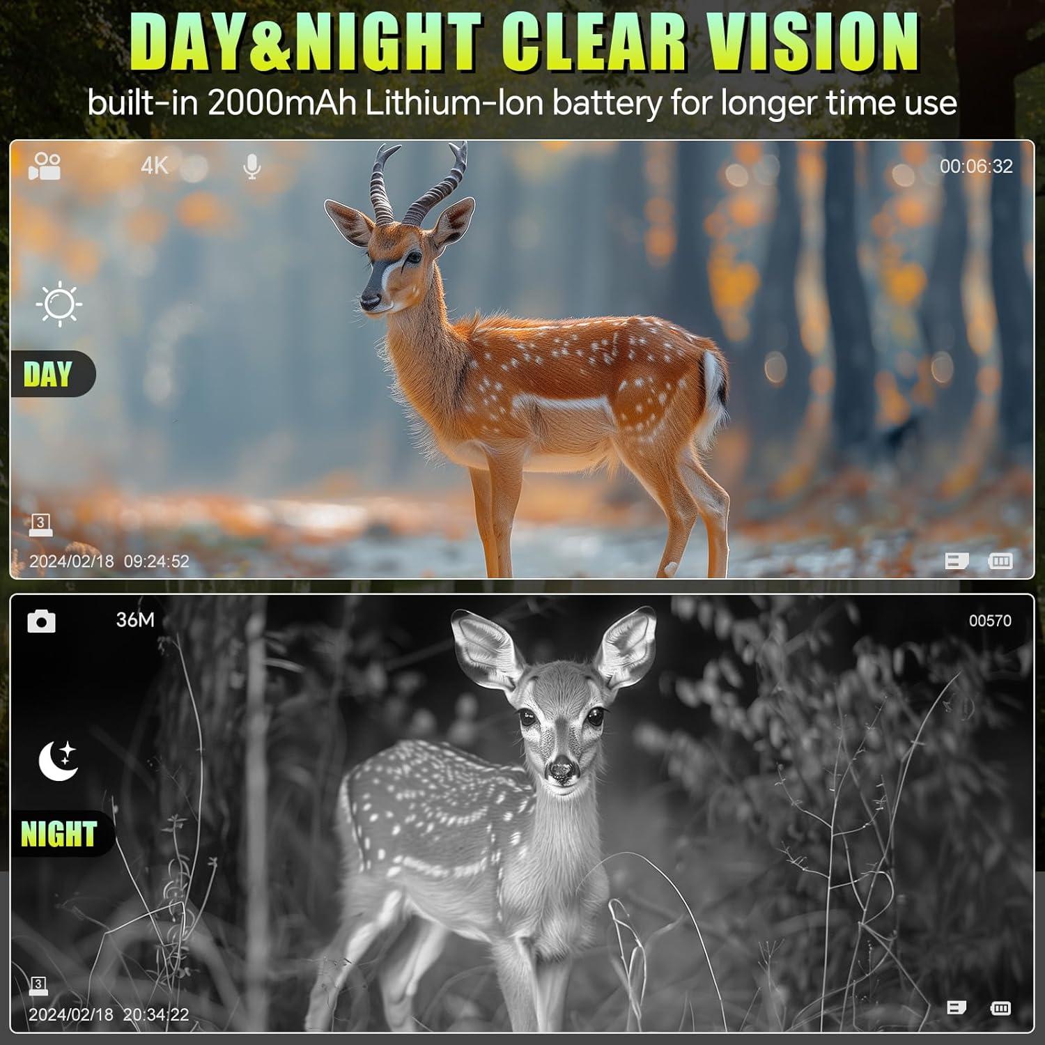 Gafas de Visión Nocturna Profey NV7000 4K con Pantalla 3''