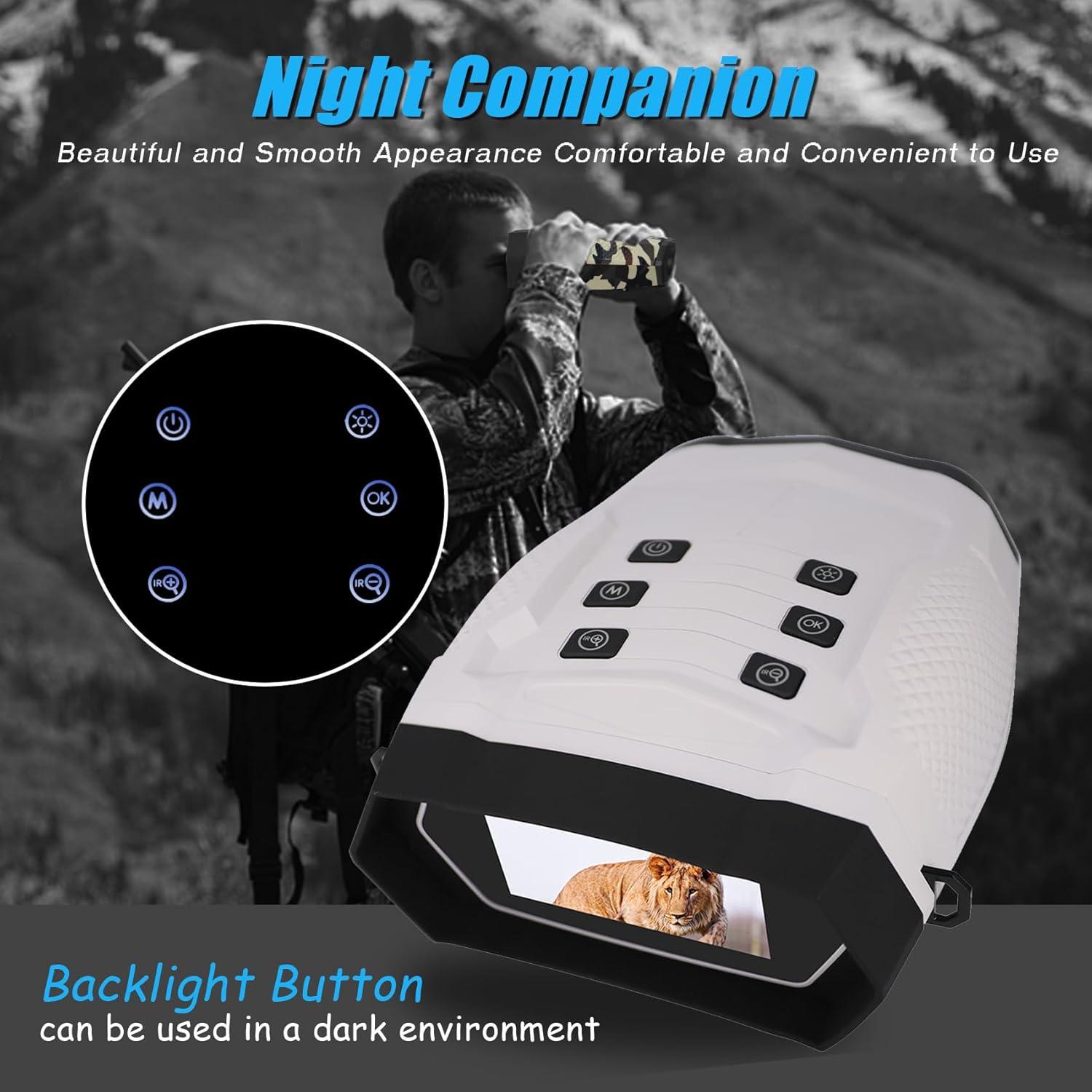 Gafas de Visión Nocturna Wheyda 4K 48MP Zoom 8X 600m