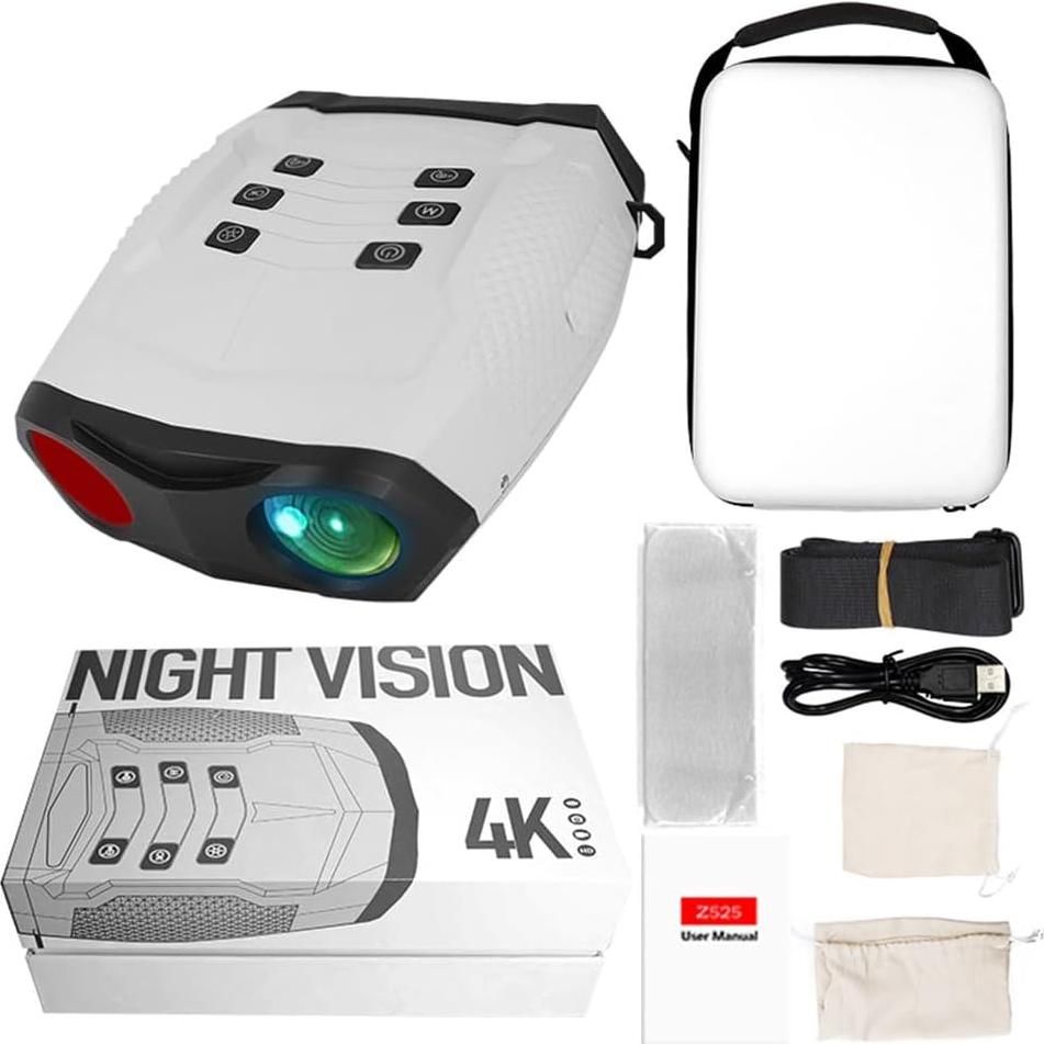 Gafas de Visión Nocturna Wheyda 4K 48MP Zoom 8X 600m