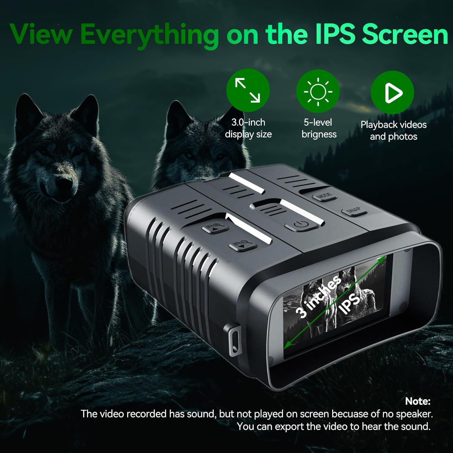 Gafas de Visión Nocturna KILOGOGRAPH N009 Plus 4K con Wi-Fi