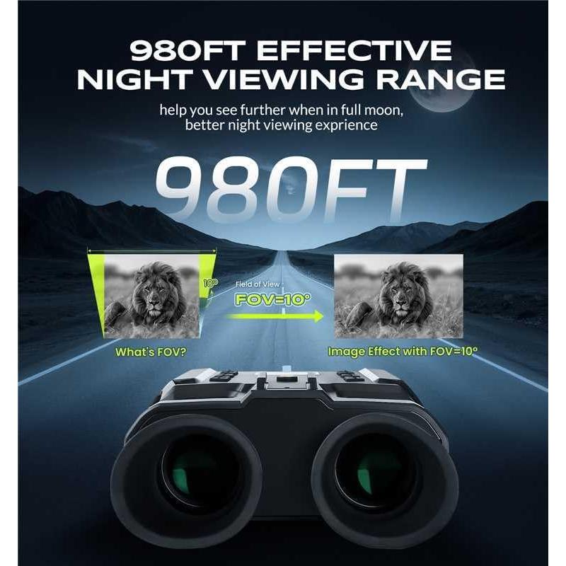 Gafas de Visión Nocturna BETTITOPE NV8000 980FT 7X Zoom