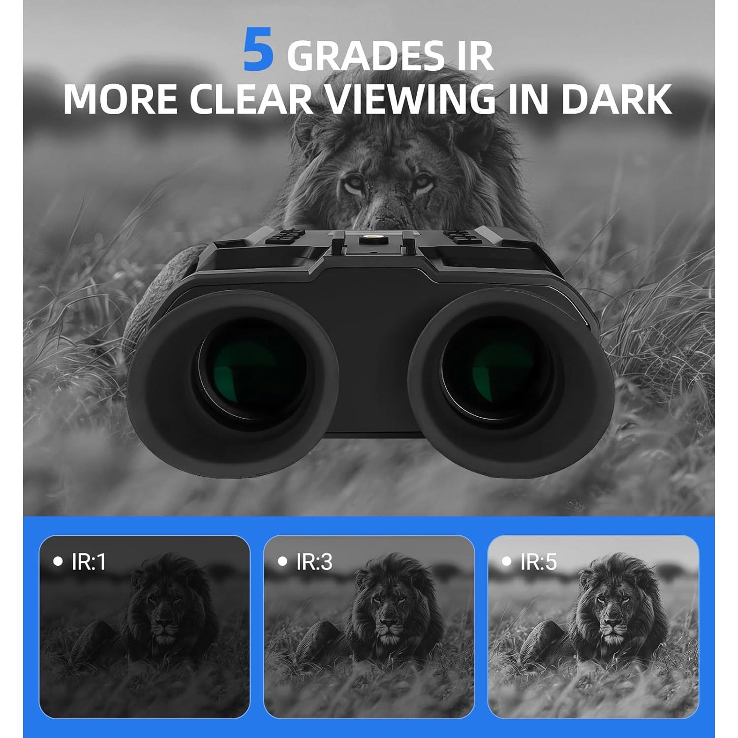 Gafas de Visión Nocturna BETTITOPE NV8000 980FT 7X Zoom